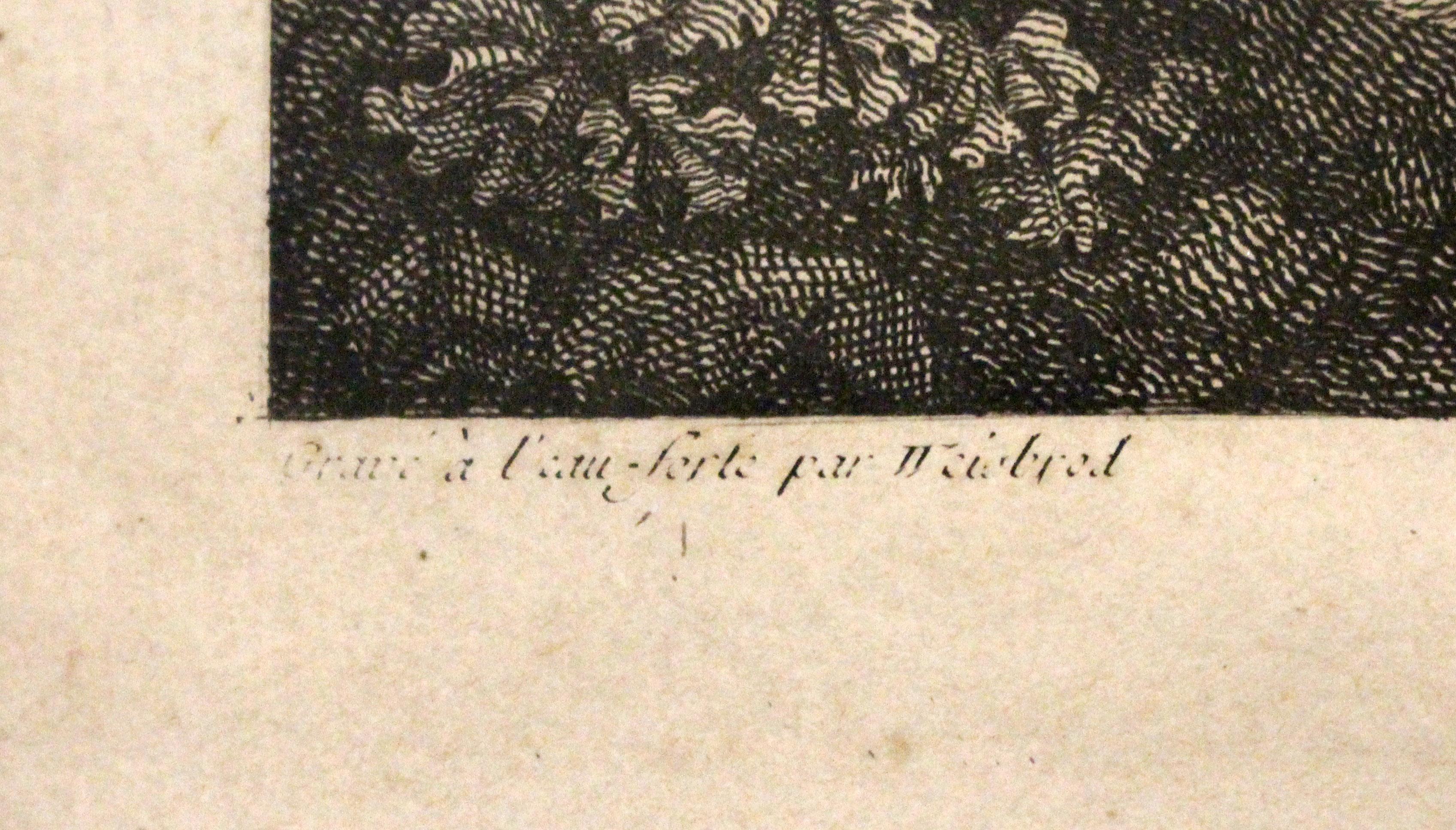 Französischer Druck des späten 18. Jahrhunderts 