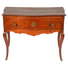 Late 18th Century French Provincial Louis XV Style Serpentine Cherry Commode