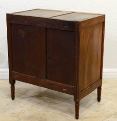 Late 18th Century French Provincial Louis XVI Three-Drawer Marble-Top Commode