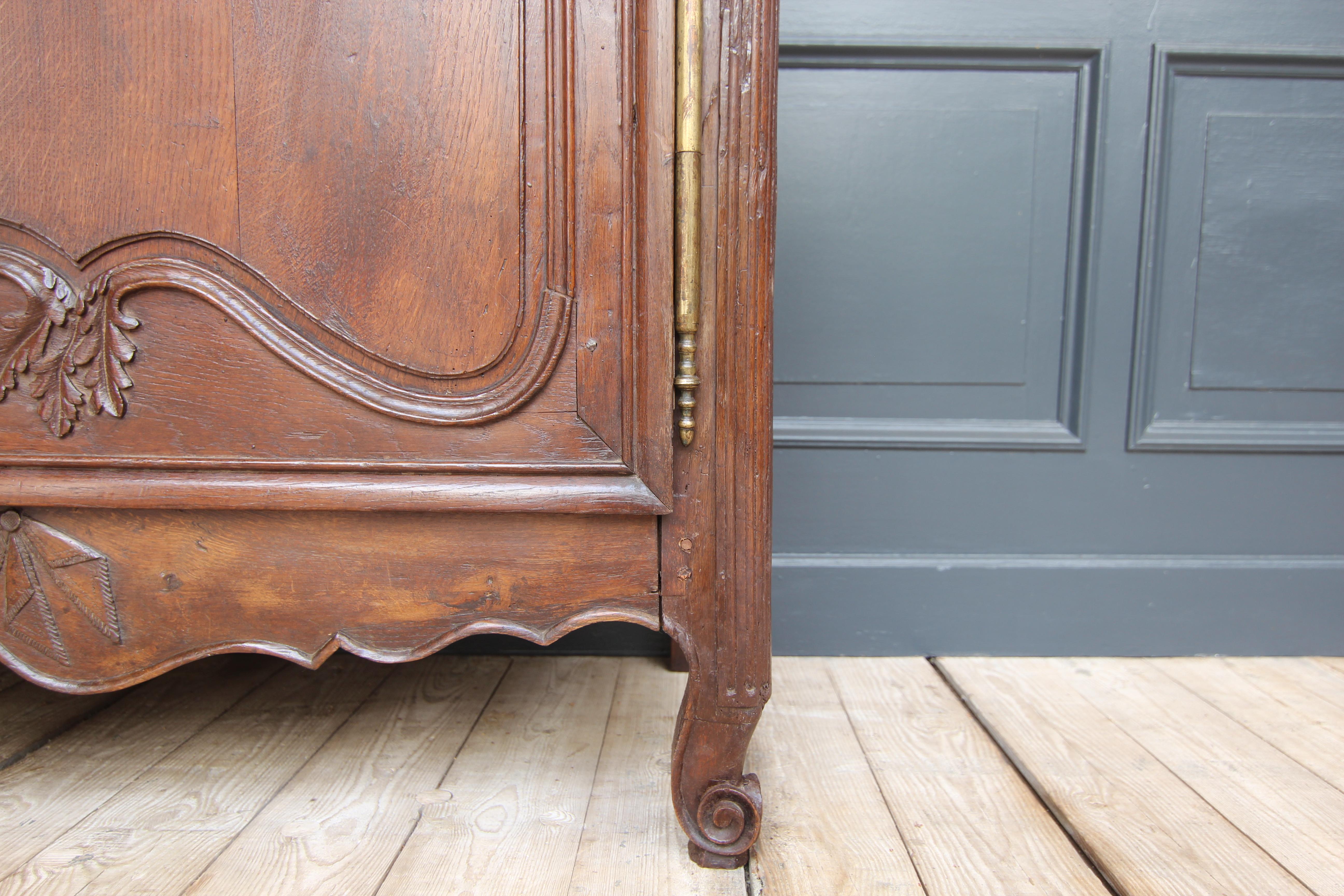 Late 18th Century French Provincial Marriage Armoire or Cabinet 13