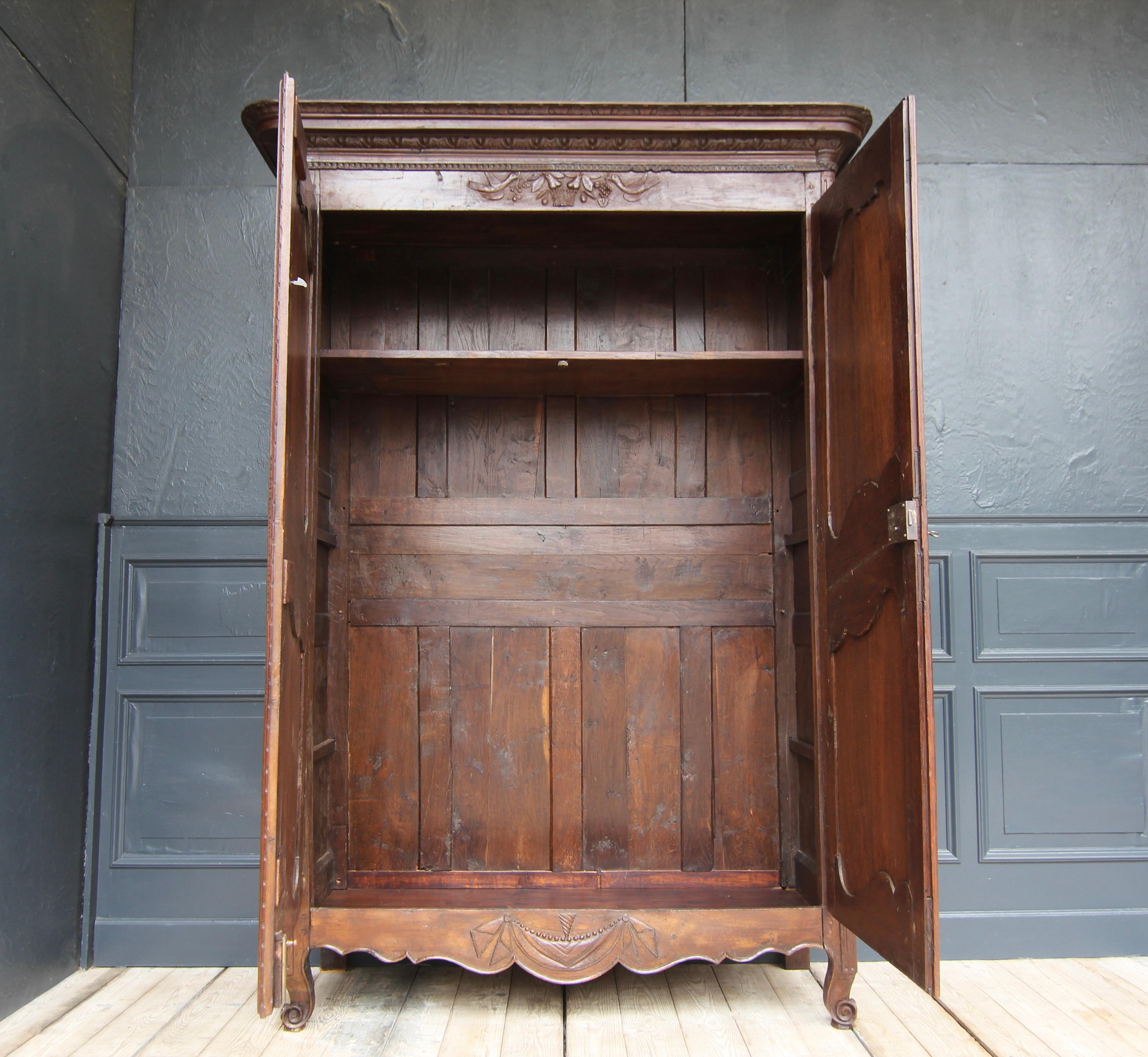 Late 18th Century French Provincial Marriage Armoire or Cabinet 2