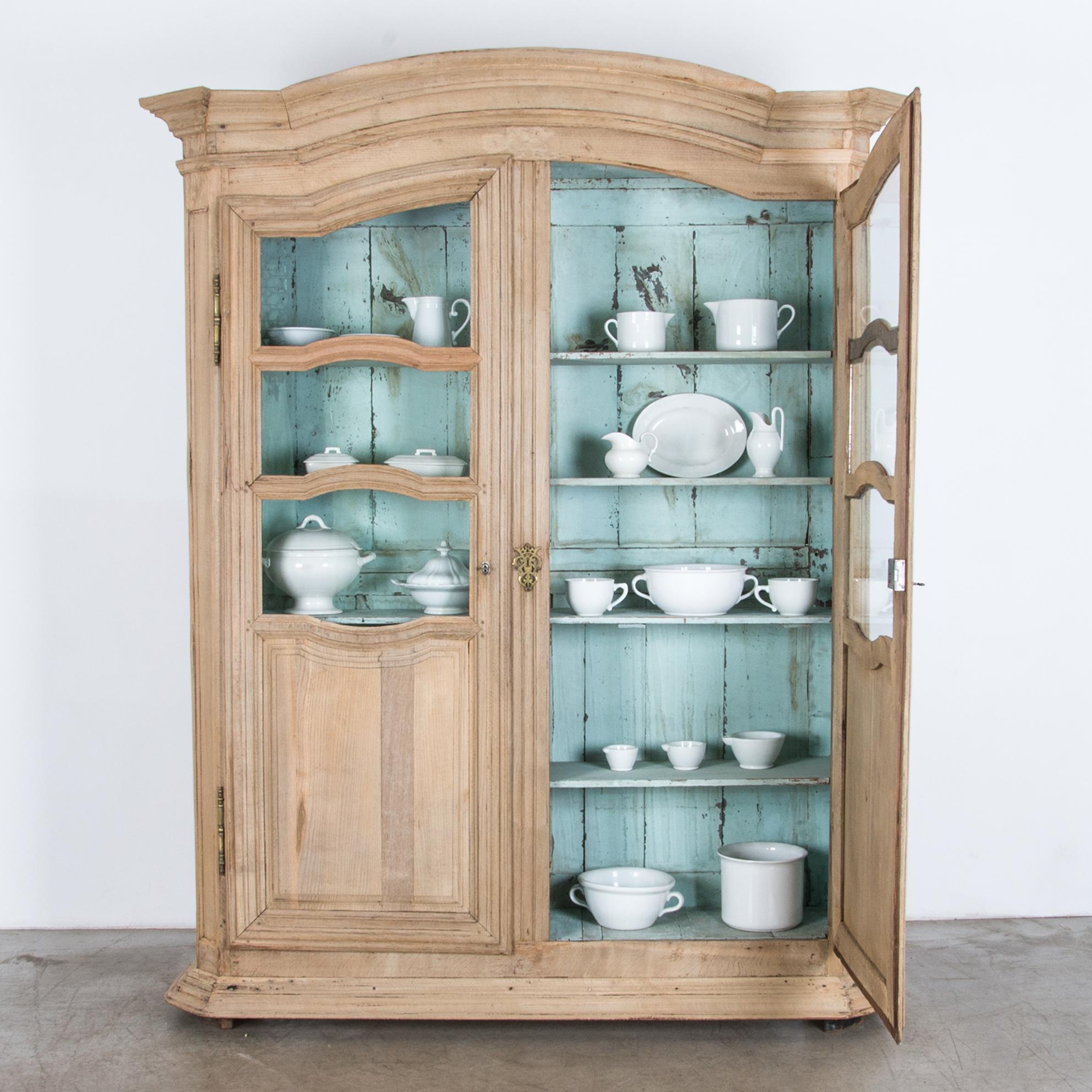 Late 18th Century French Provincial Two-Door China Cabinet 8