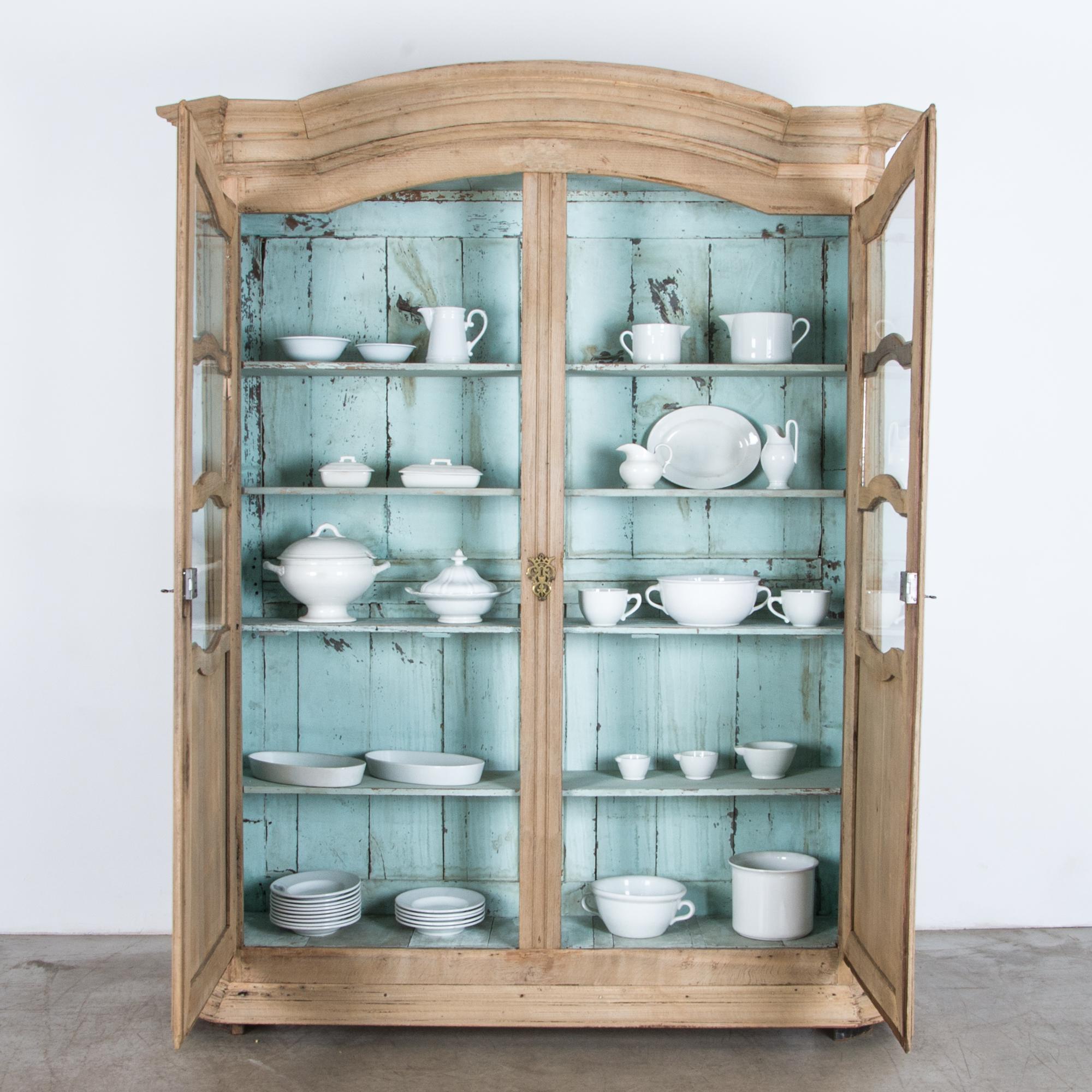 Late 18th Century French Provincial Two-Door China Cabinet 9