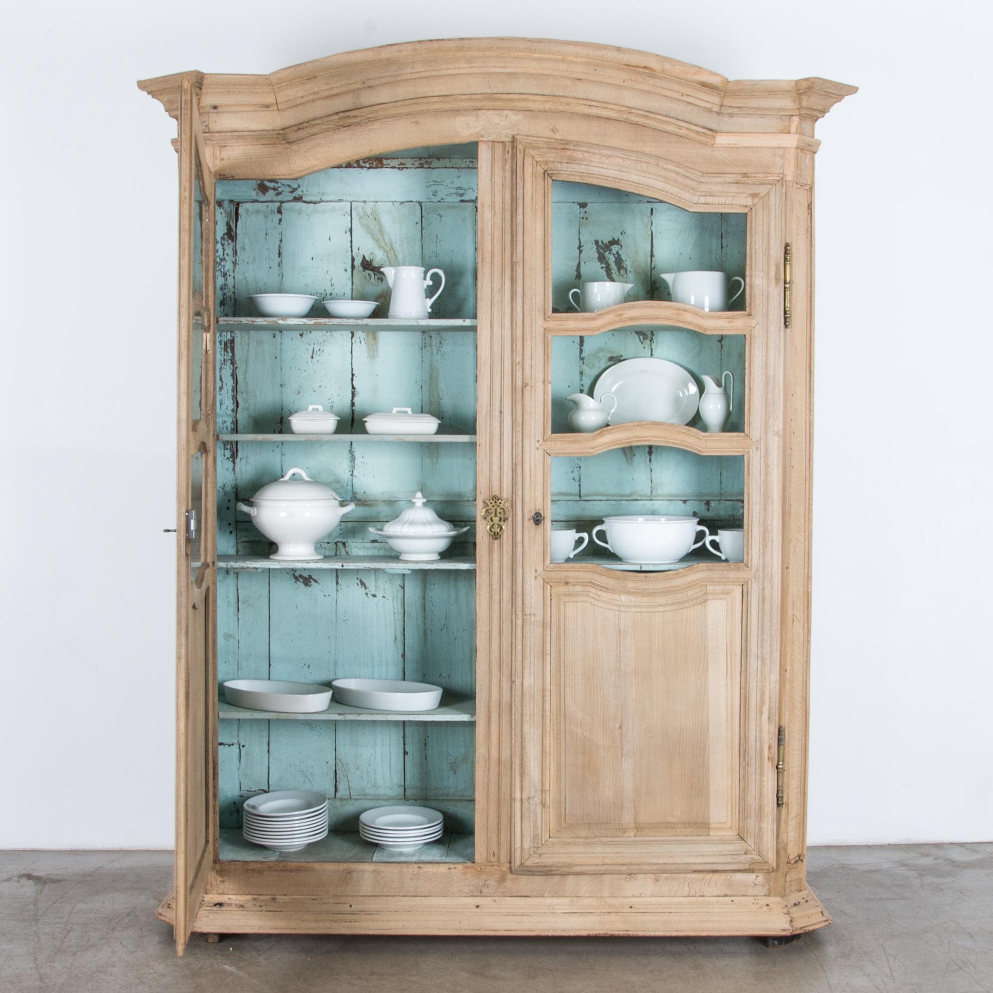 Late 18th Century French Provincial Two-Door China Cabinet 10