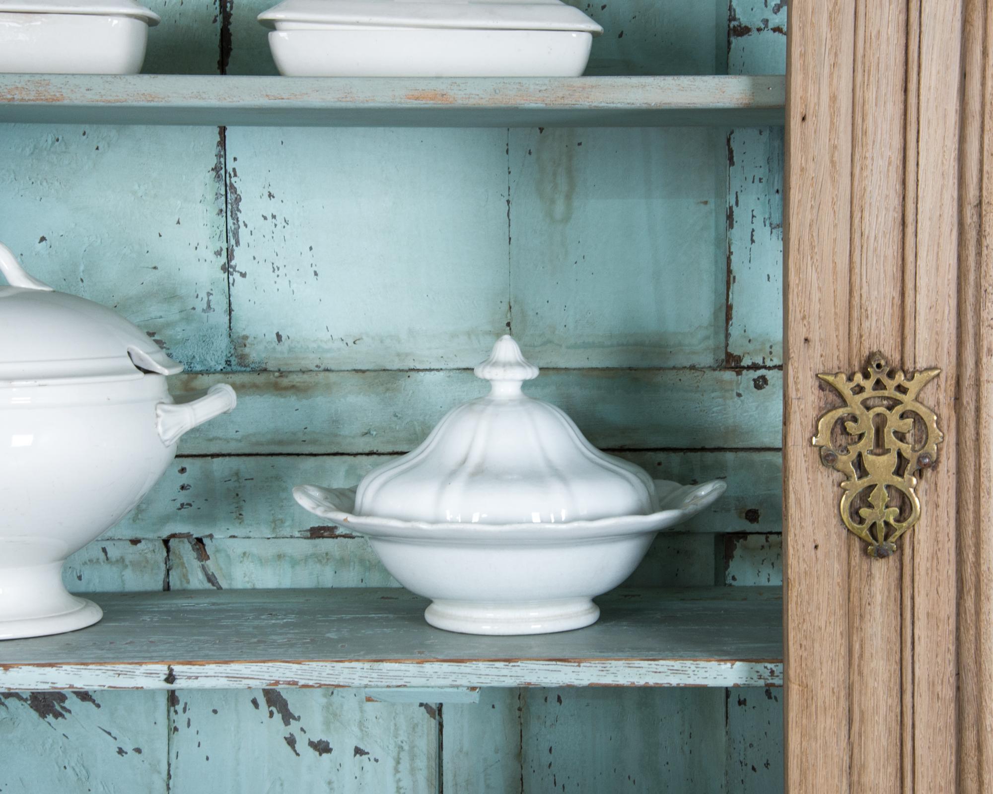 Late 18th Century French Provincial Two-Door China Cabinet 12