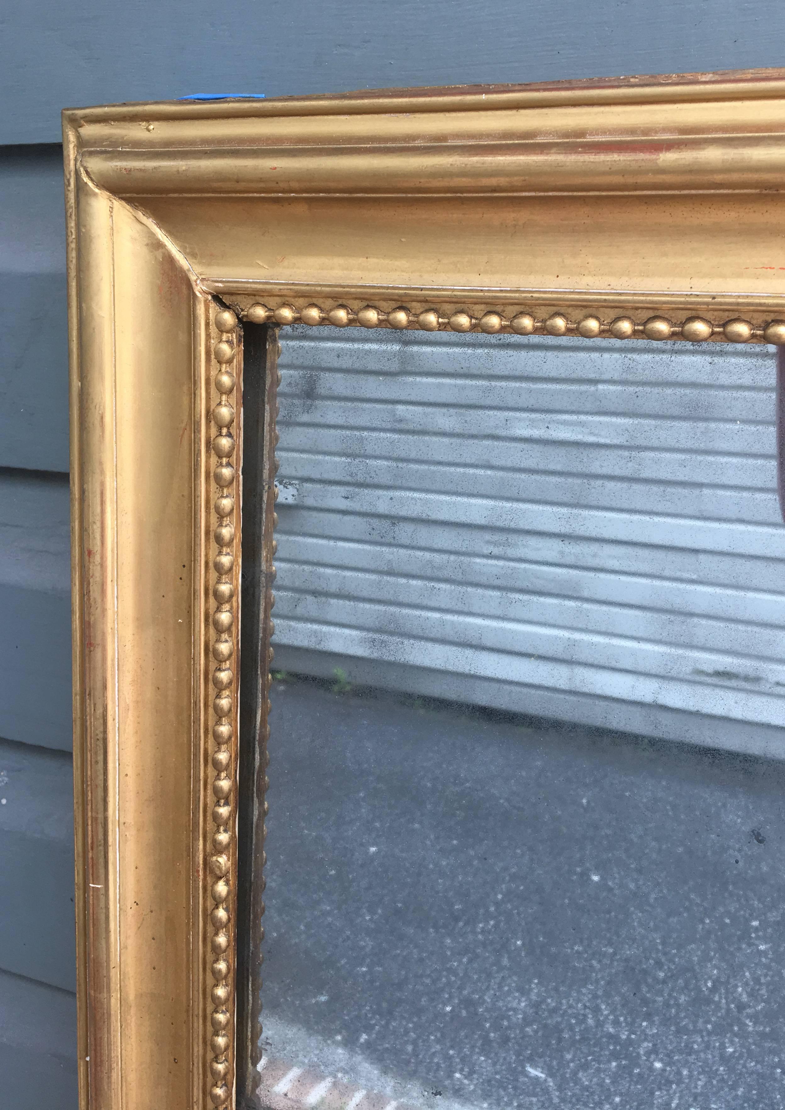 Late 18th Century French Restoration Mirror In Excellent Condition In Charleston, SC