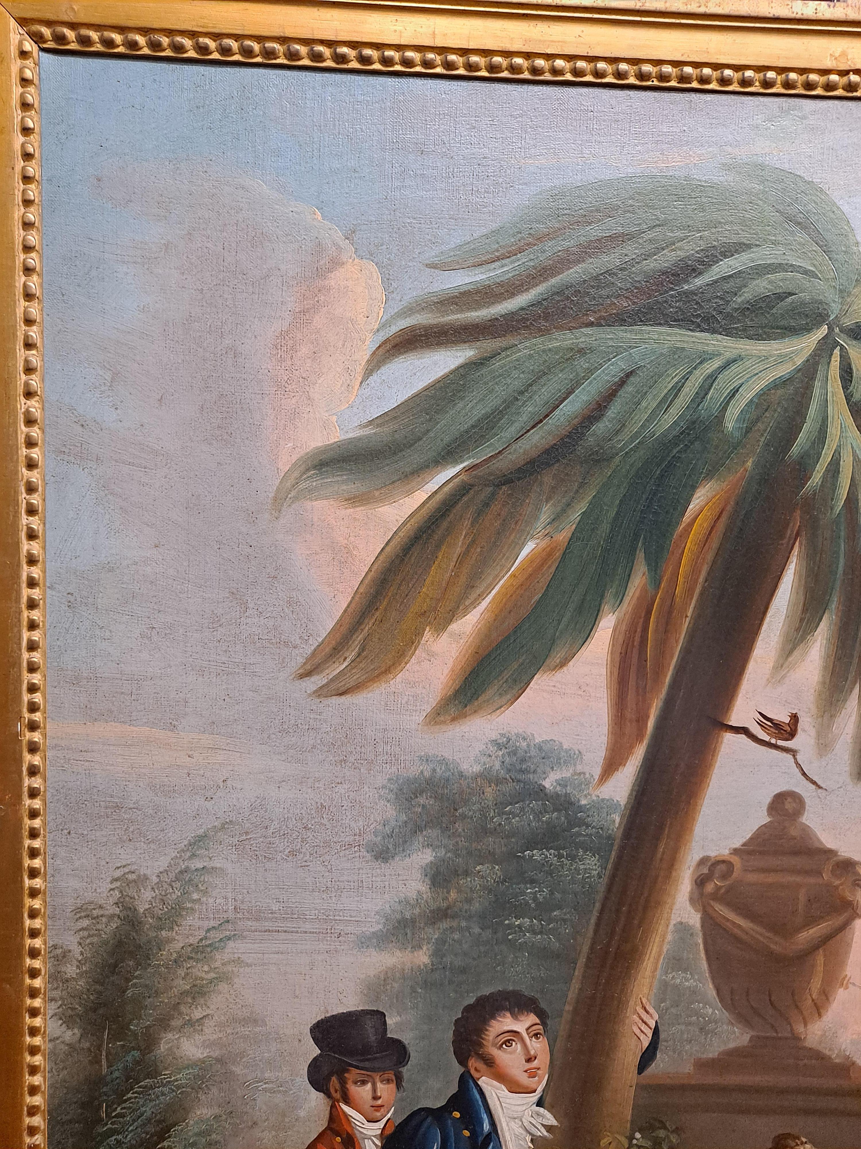 Legno Specchio Trumeau francese della fine del XVIII secolo in vendita