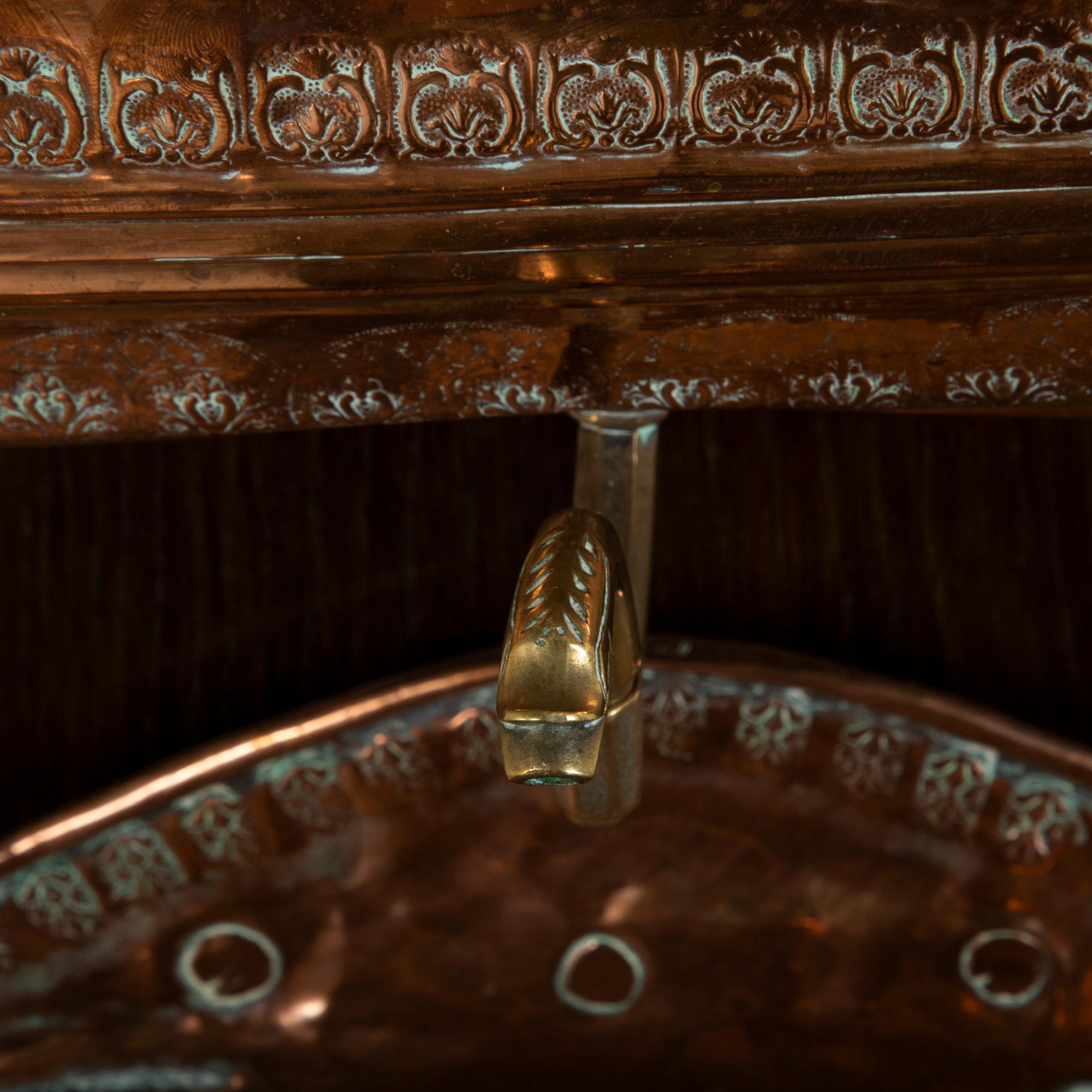 Late 18th Century French Wall Mounted Fountain or Lavabo on Oak Backer 3
