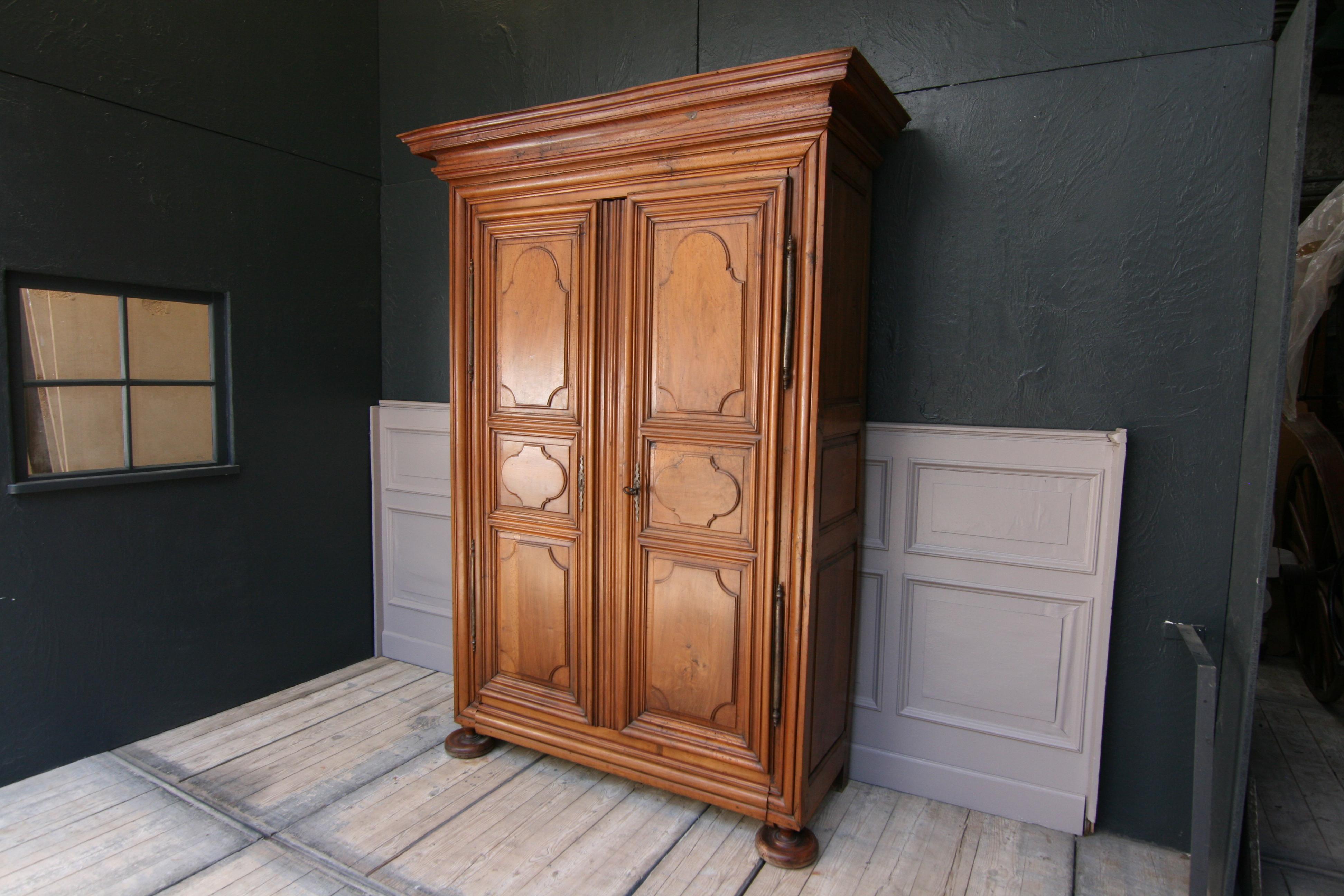 18th Century French Louis XIV Walnut Armoire 6