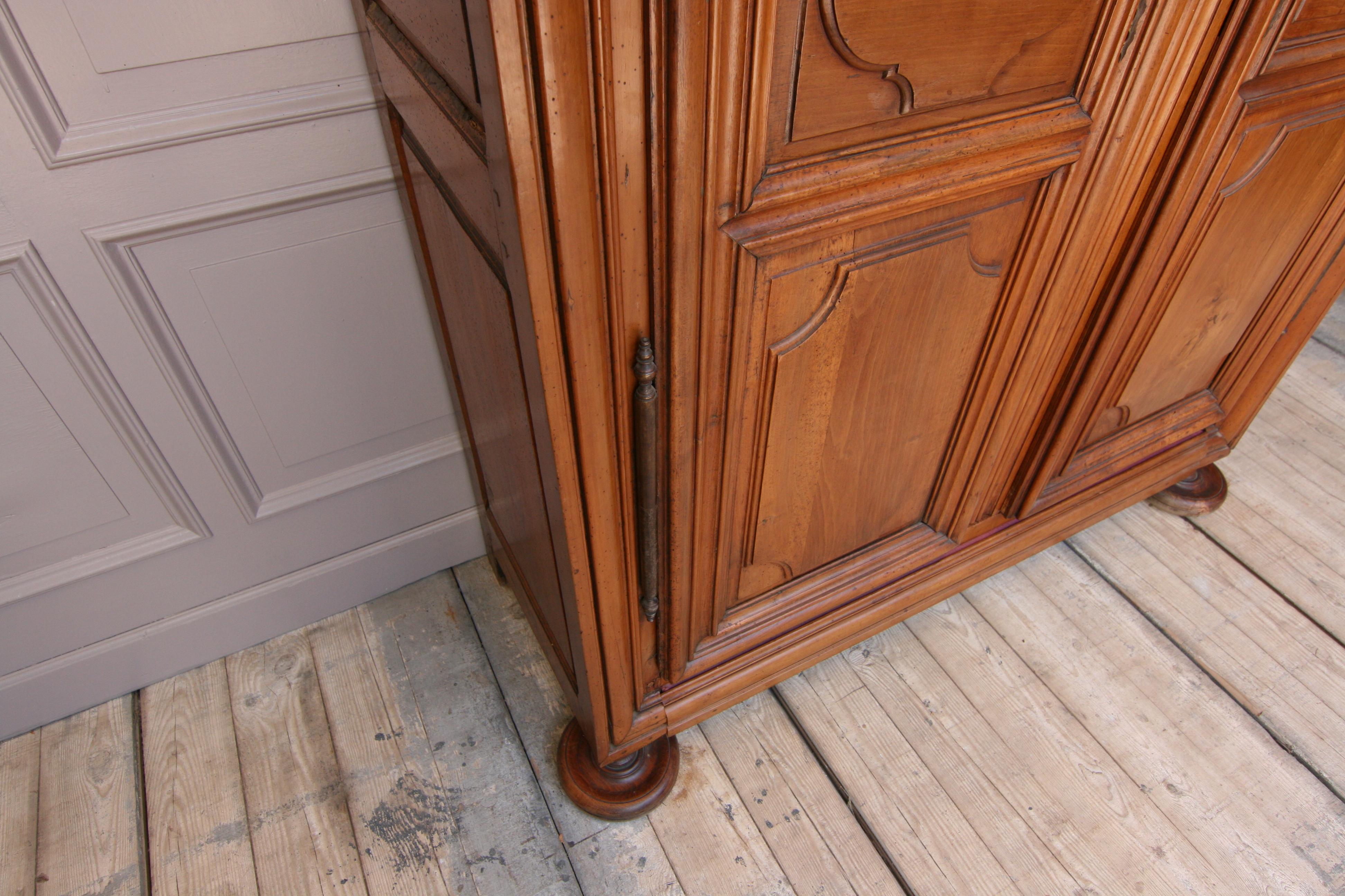 18th Century French Louis XIV Walnut Armoire 14