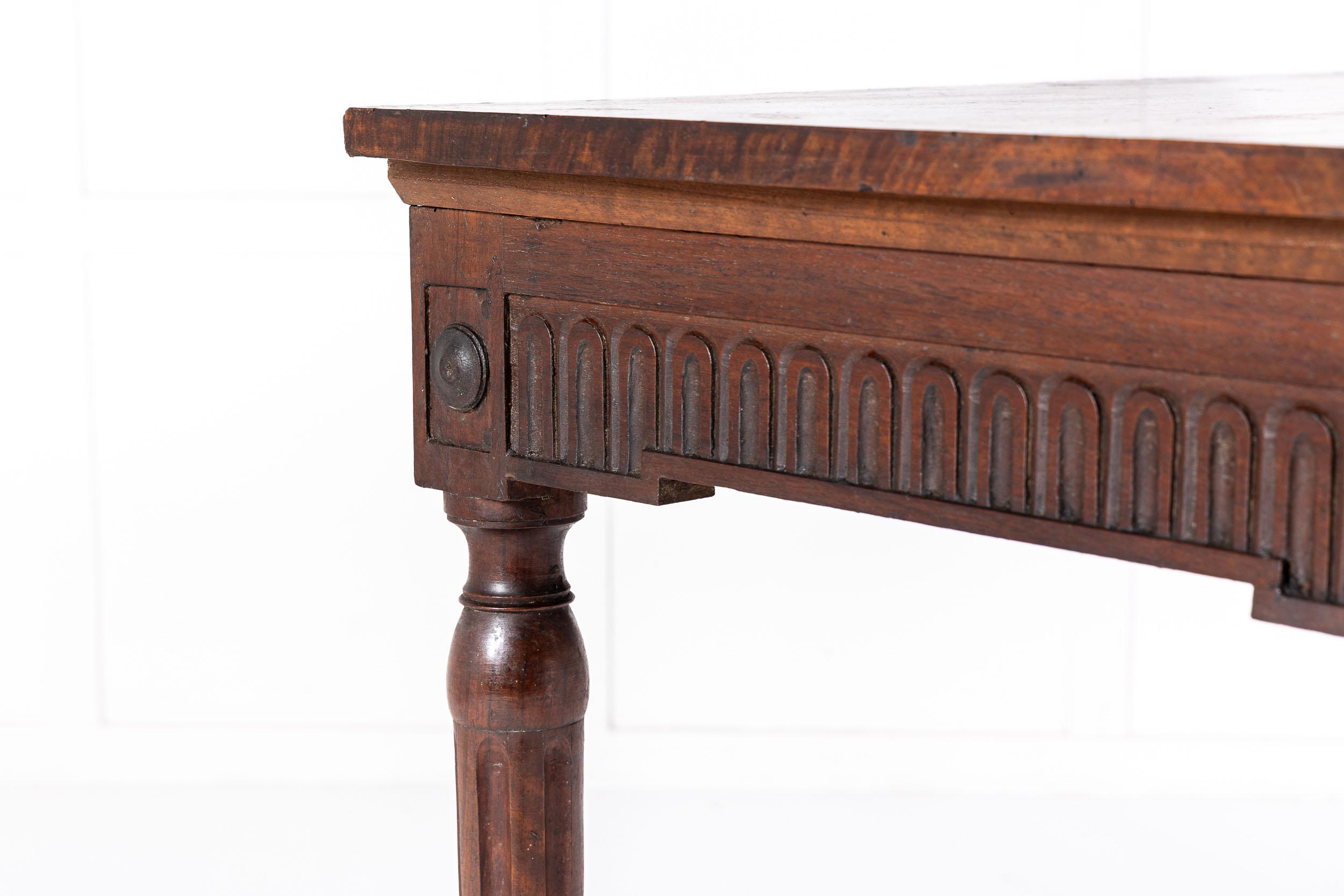 Late 18th Century French Walnut Side Table For Sale 6