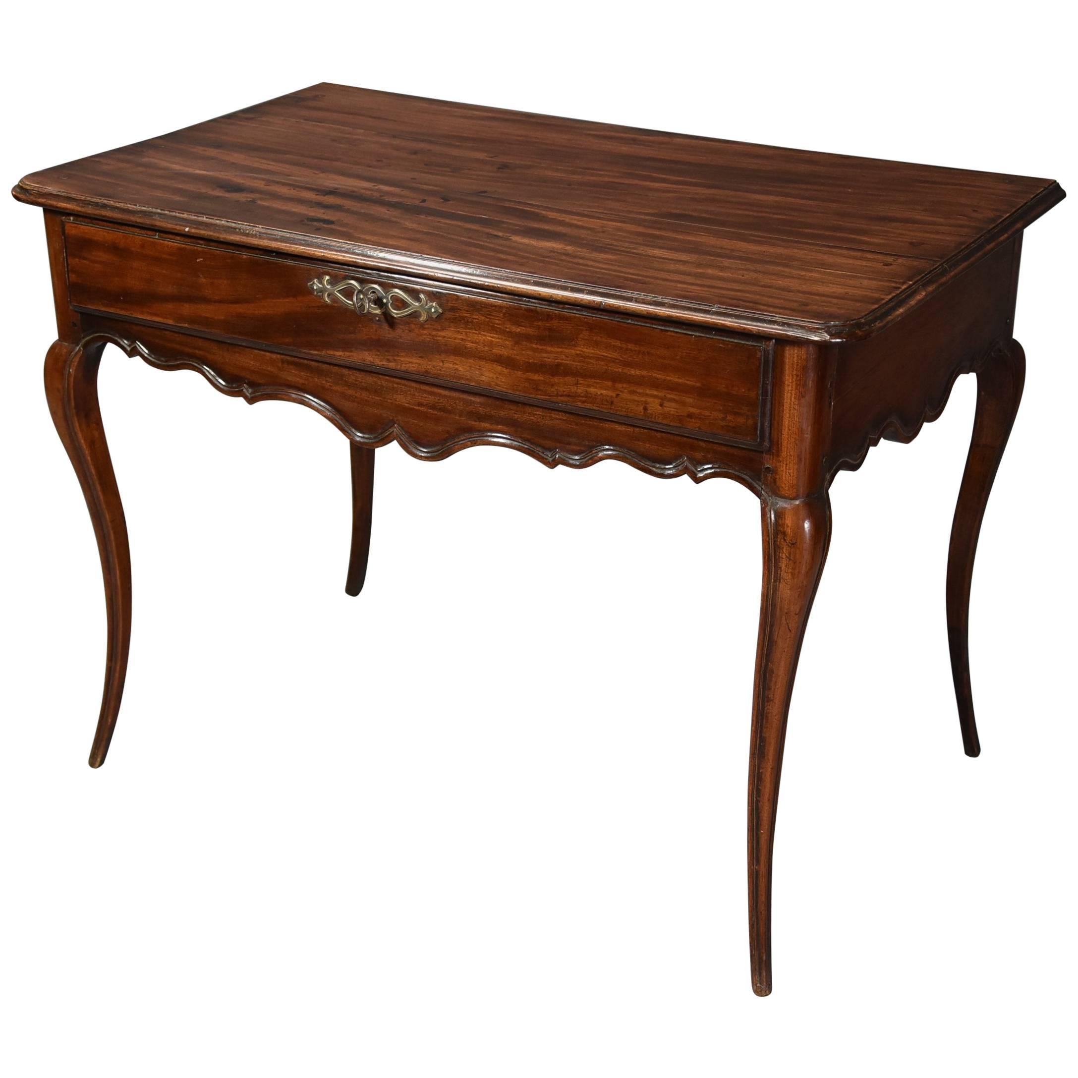 Late 18th Century French Walnut Side Table with Superb Rich Patina For Sale