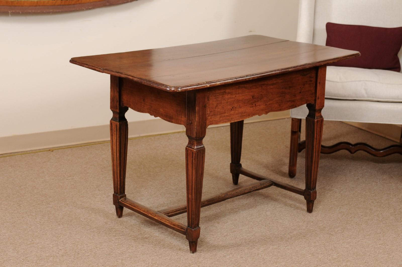 Late 18th Century French Walnut Writing Table/Work Table 8