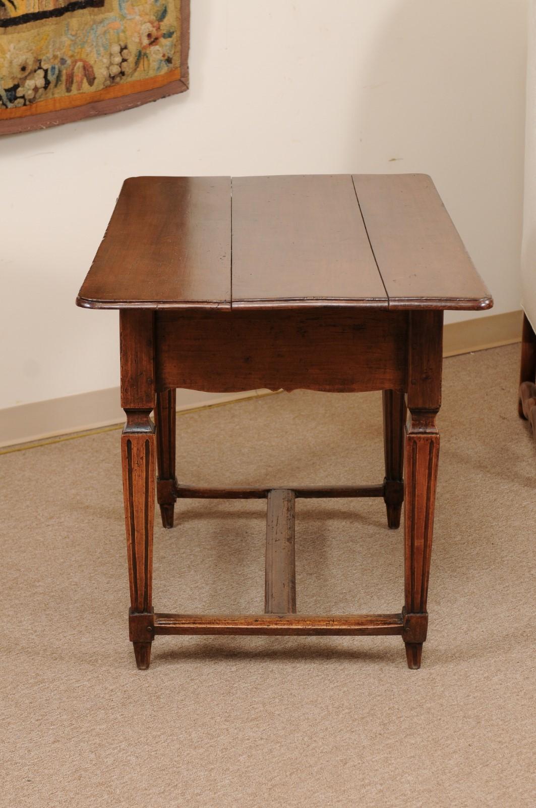 Late 18th Century French Walnut Writing Table/Work Table 9