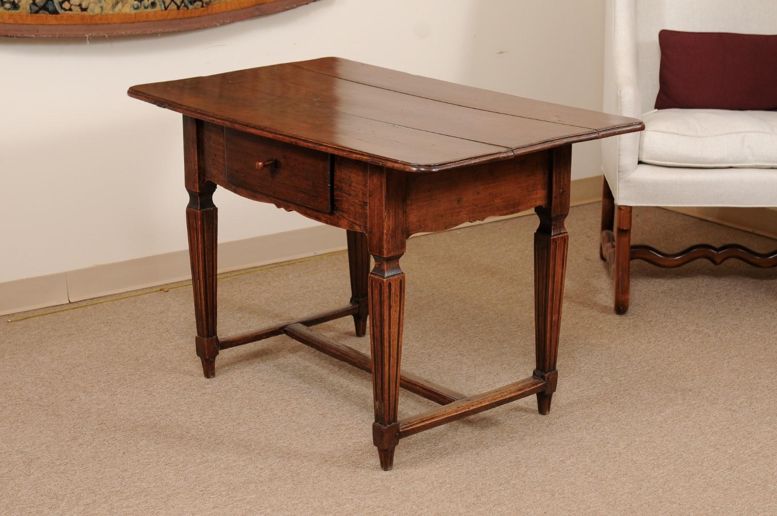 Late 18th Century French Walnut Writing Table/Work Table 10