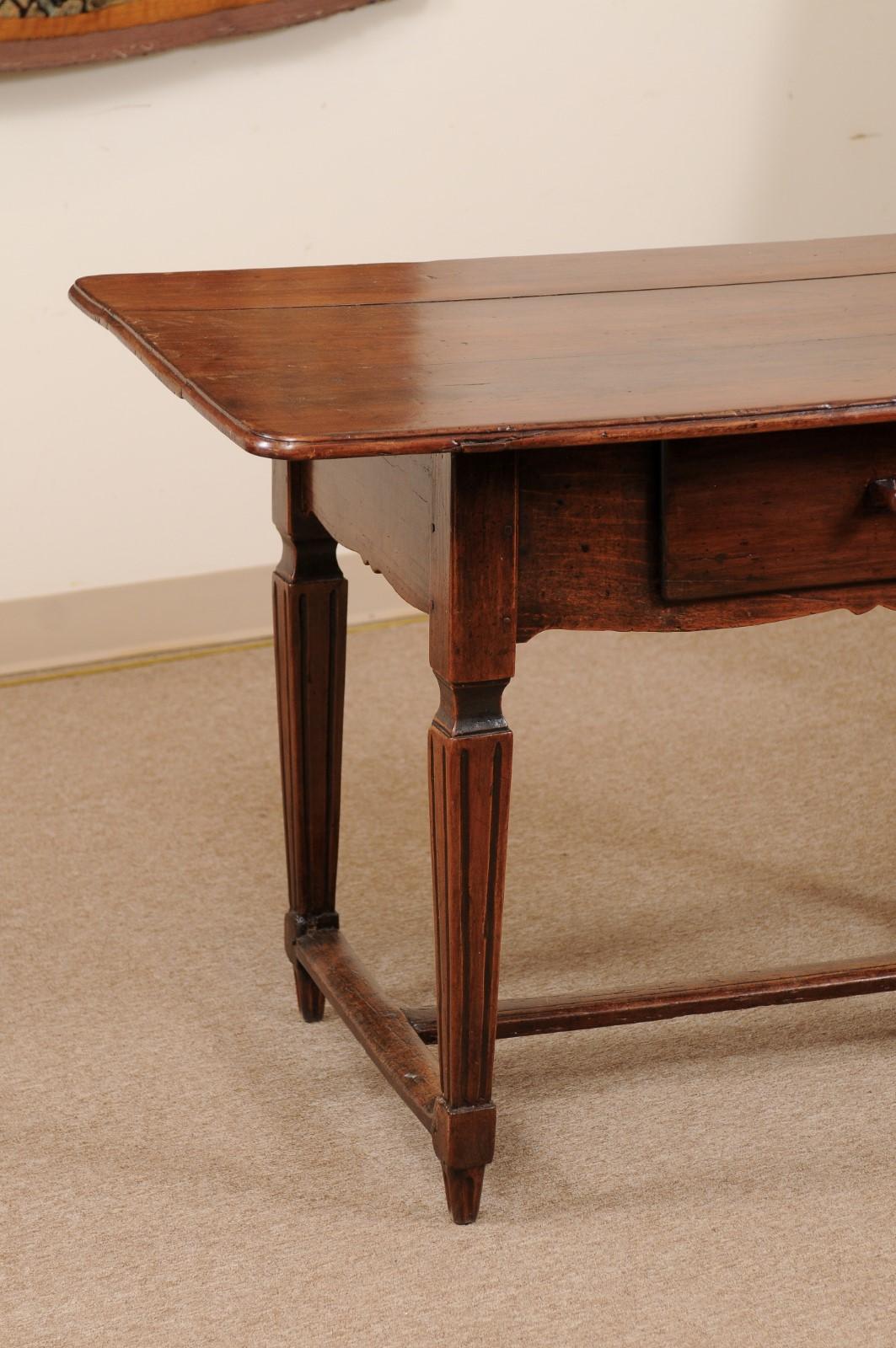 Late 18th Century French Walnut Writing Table/Work Table 1