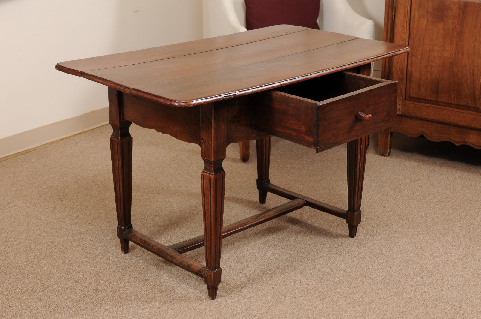 Late 18th Century French Walnut Writing Table/Work Table 2