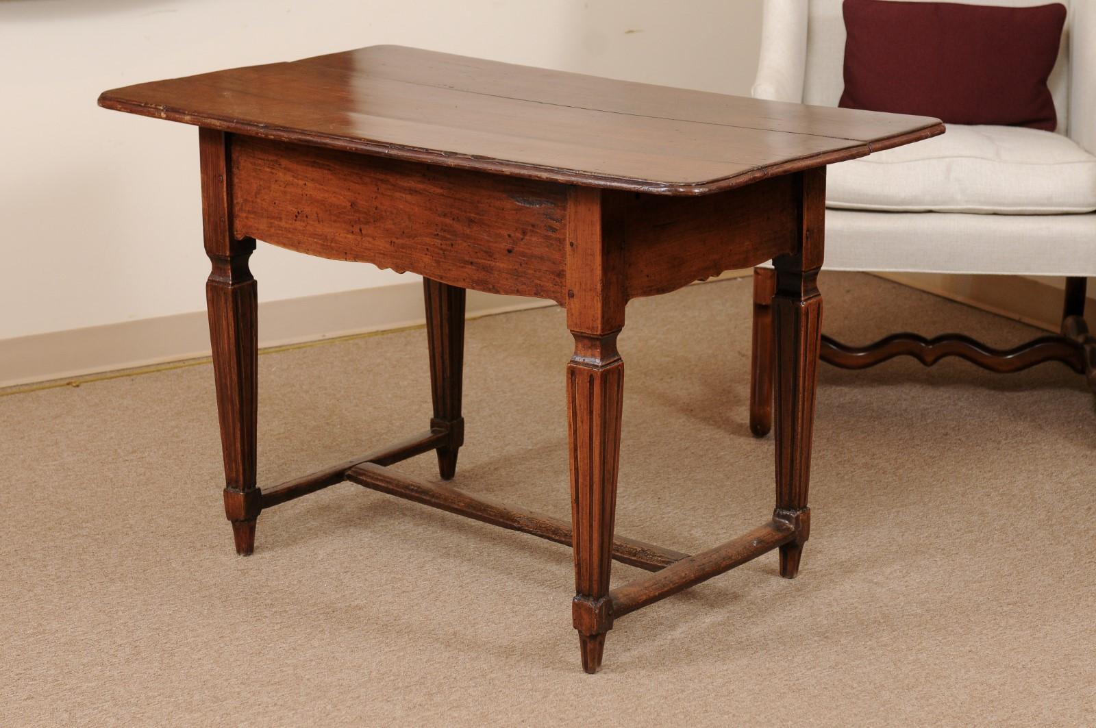 Late 18th Century French Walnut Writing Table/Work Table 6