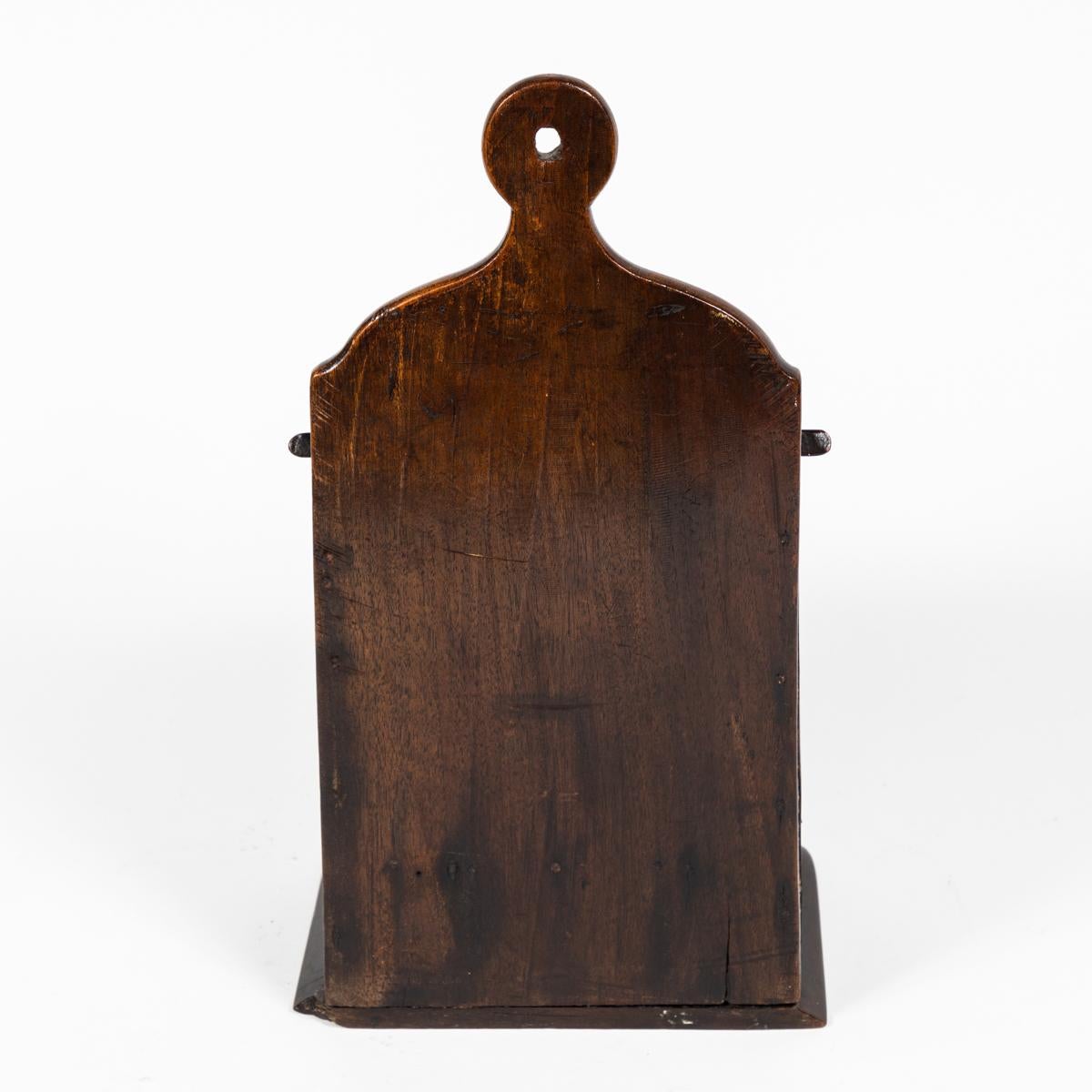 English Late 18th Century Fruitwood Spice Box from England For Sale