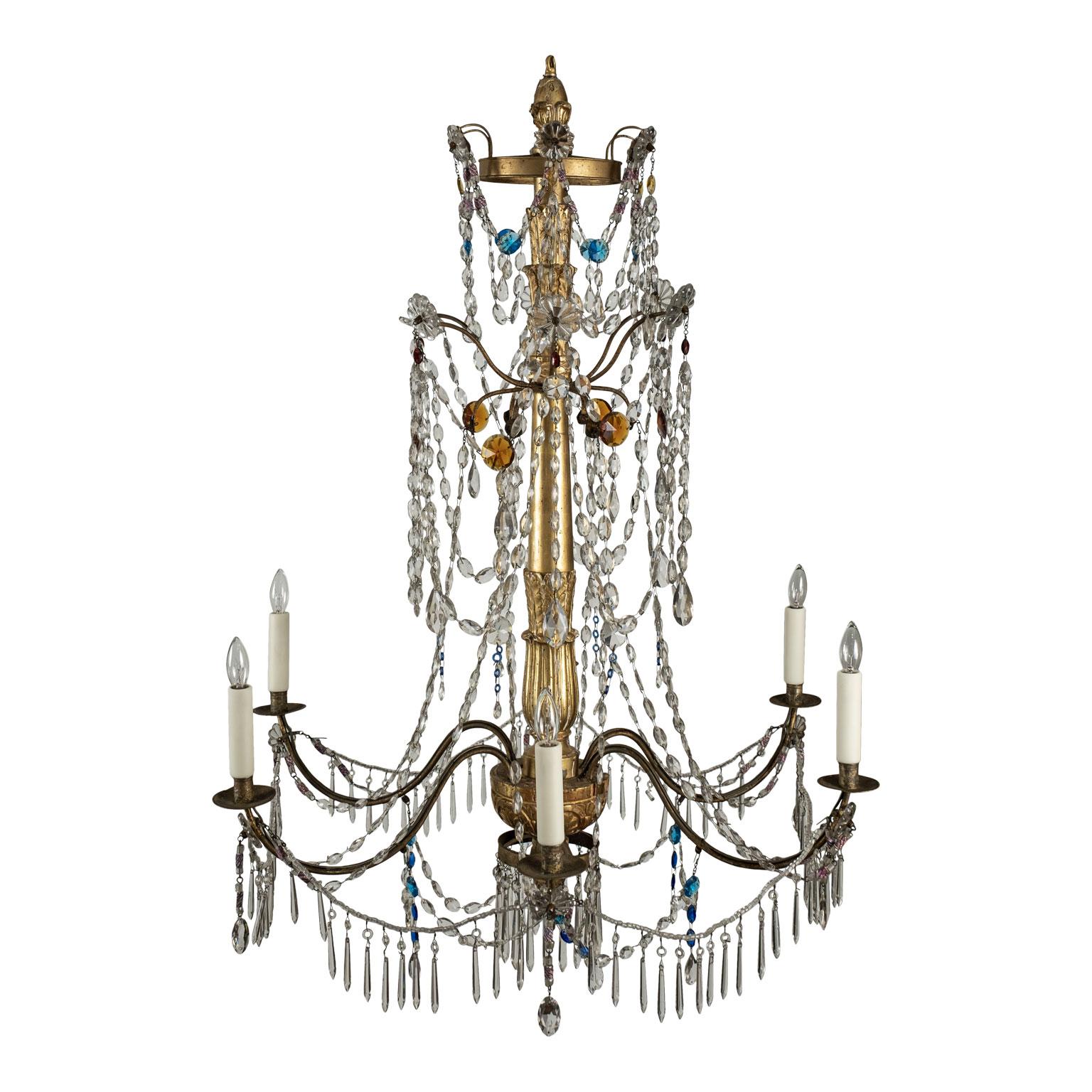 Late 18th Century Genoese Chandelier For Sale 2