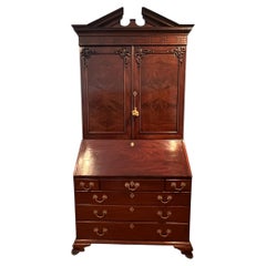 Late 18th Century George III Burled Walnut Secretary