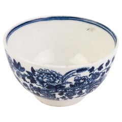 Late 18th Century George III Chinese Garden Worcester Porcelain Tea Bowl