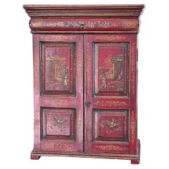 Antique Late 18th Century George III Chinoiserie Cabinet