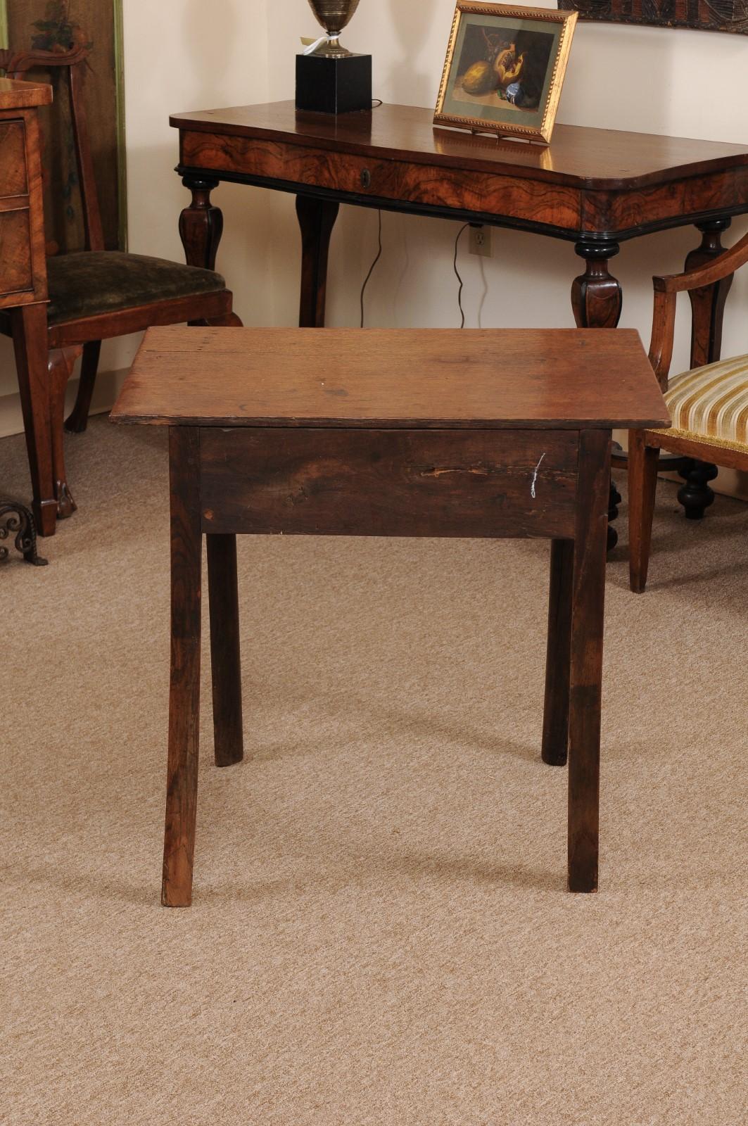 Late 18th Century George III English Oak Side Table 7