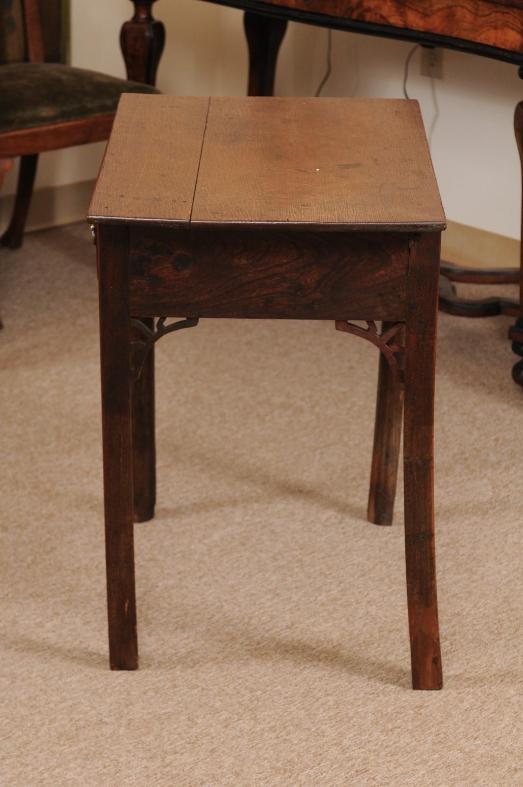 Late 18th Century George III English Oak Side Table 8