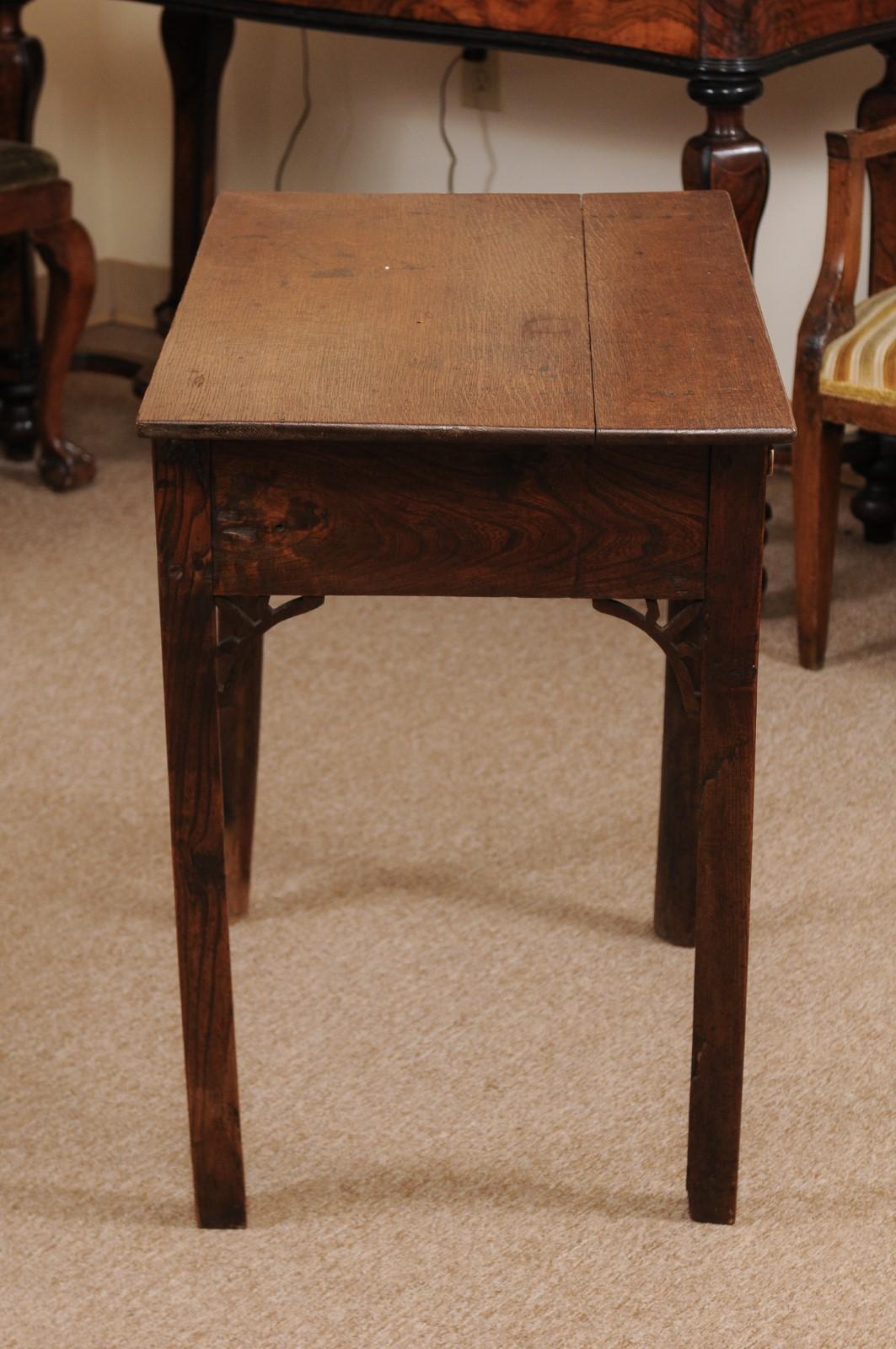 Late 18th Century George III English Oak Side Table 6