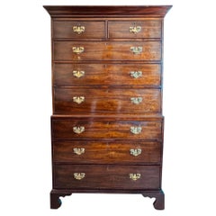 Late 18th Century George III Mahogany Chest on Chest