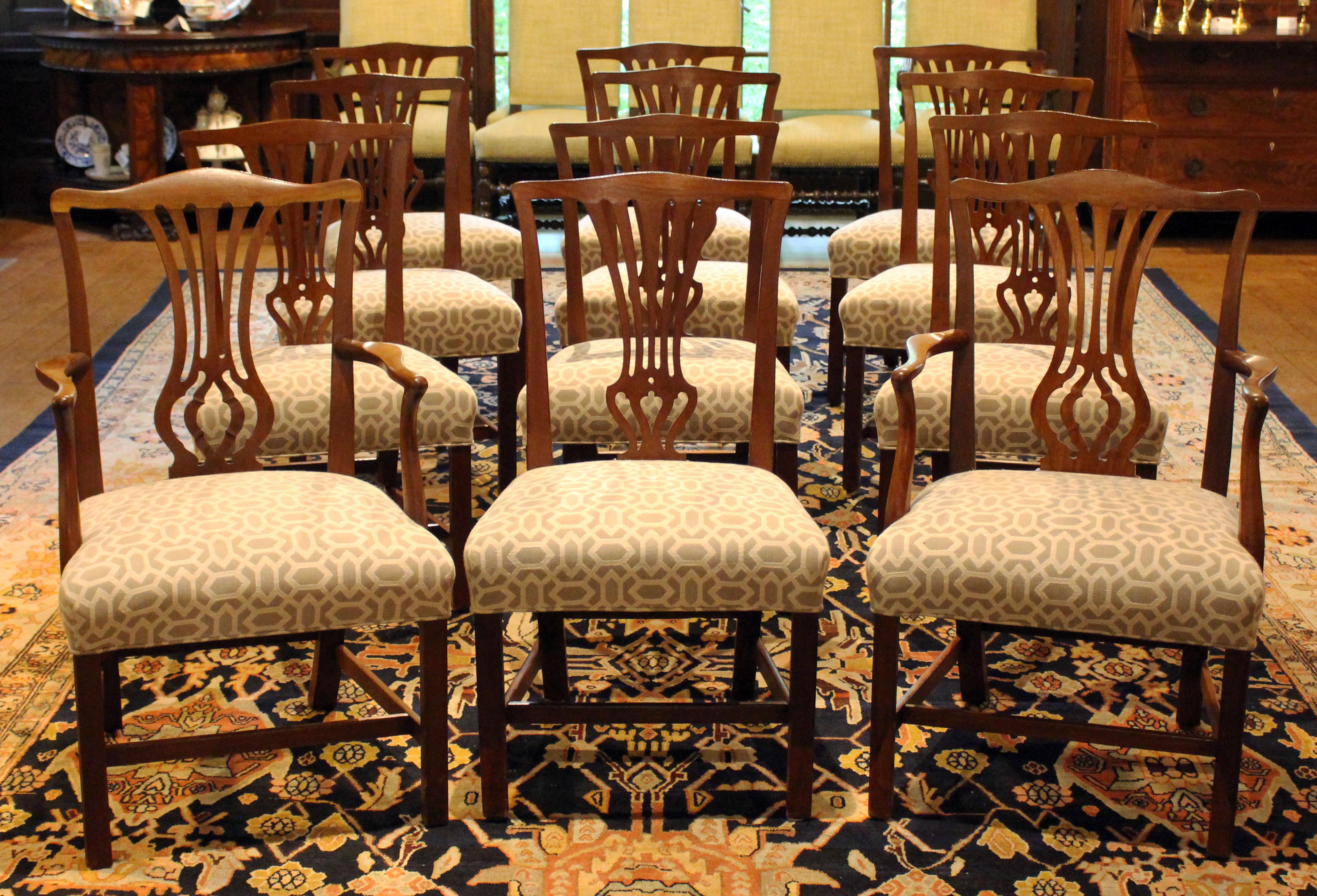 Late 18th Century George III Mahogany Dining Chairs, Set of 12 6