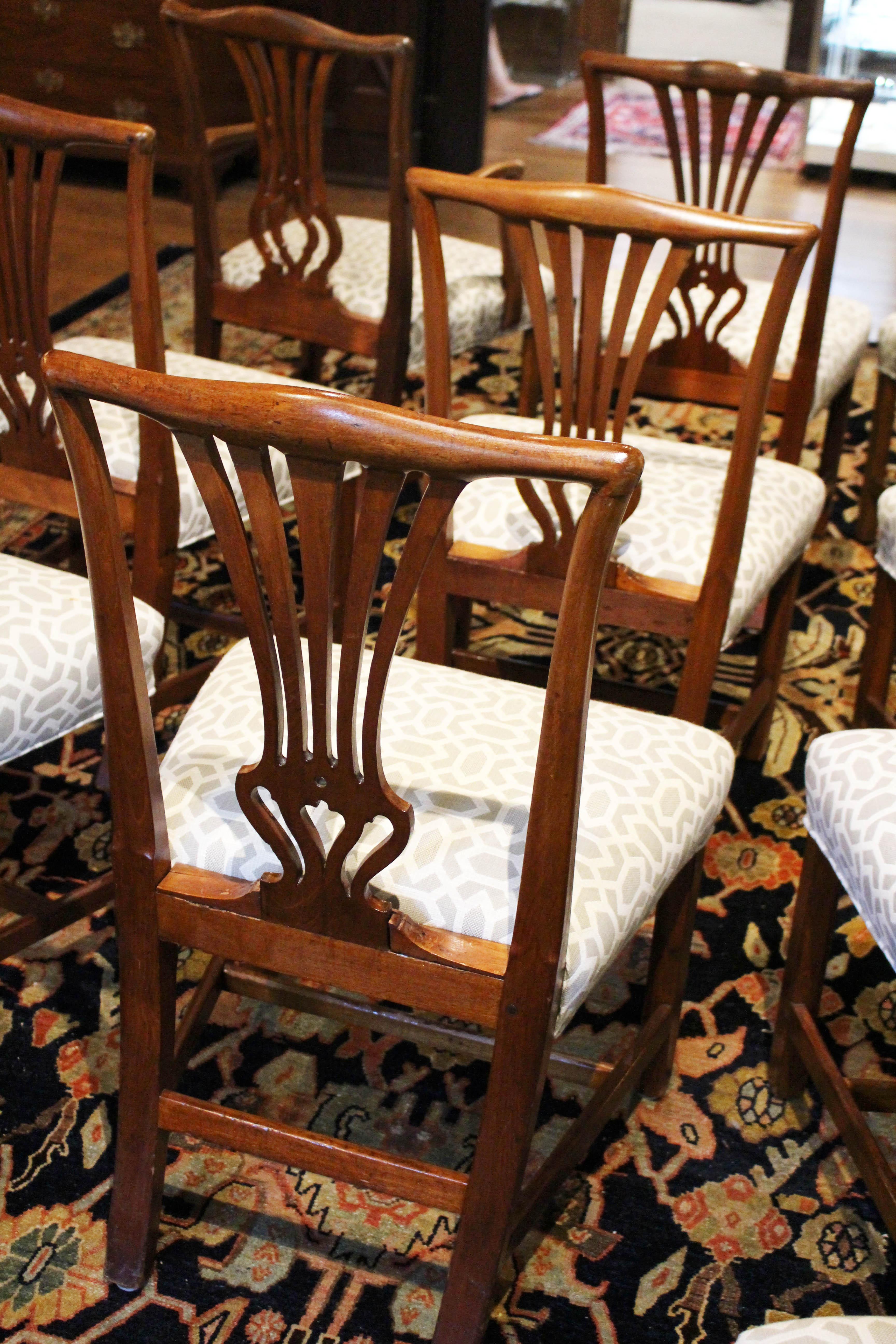 Late 18th Century George III Mahogany Dining Chairs, Set of 12 7