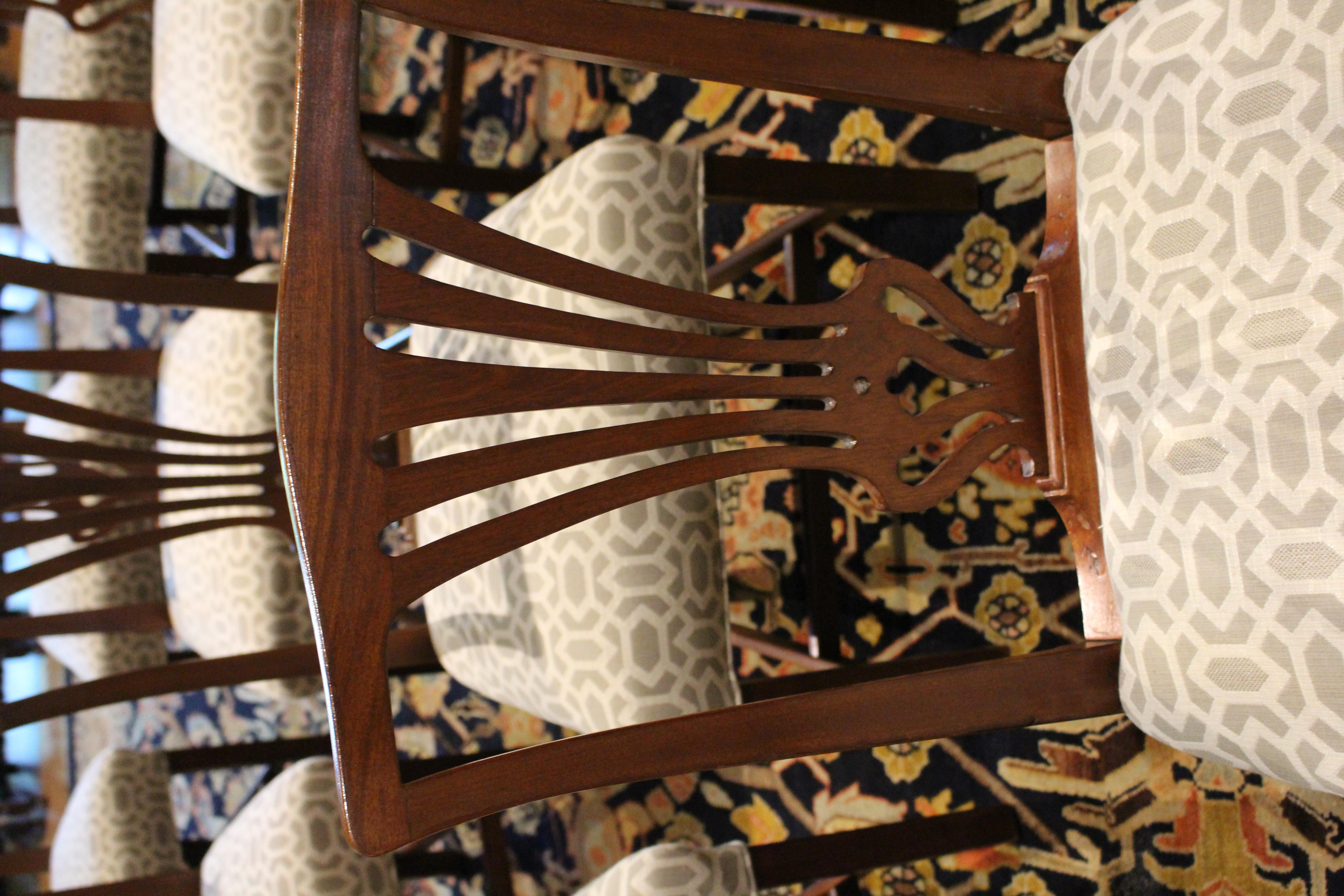Late 18th Century George III Mahogany Dining Chairs, Set of 12 9