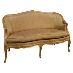 Late 18th Century George III Period French Hepplewhite Giltwood Sofa