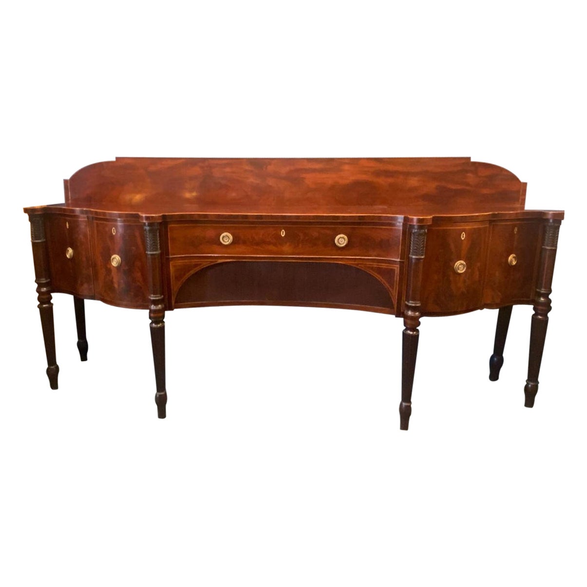 Late 18th Century George III Sheraton Style Mahogany Sideboard