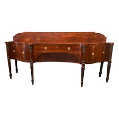 Late 18th Century George III Sheraton Style Mahogany Sideboard