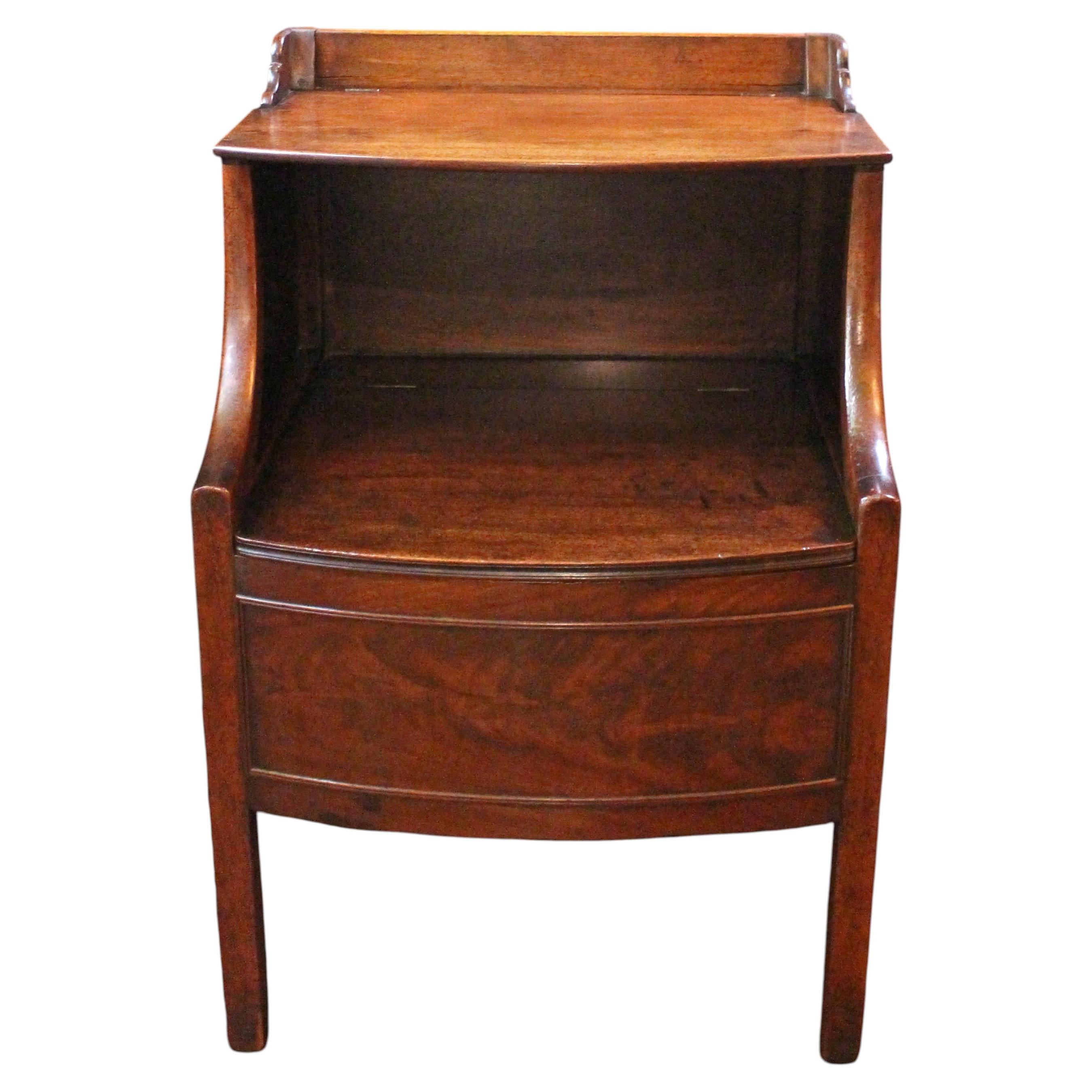 Late 18th Century Georgian Bedside Table Commode