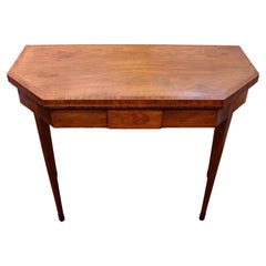 Antique Late 18th Century, Georgian Double-Gated Fold-Top Card Table