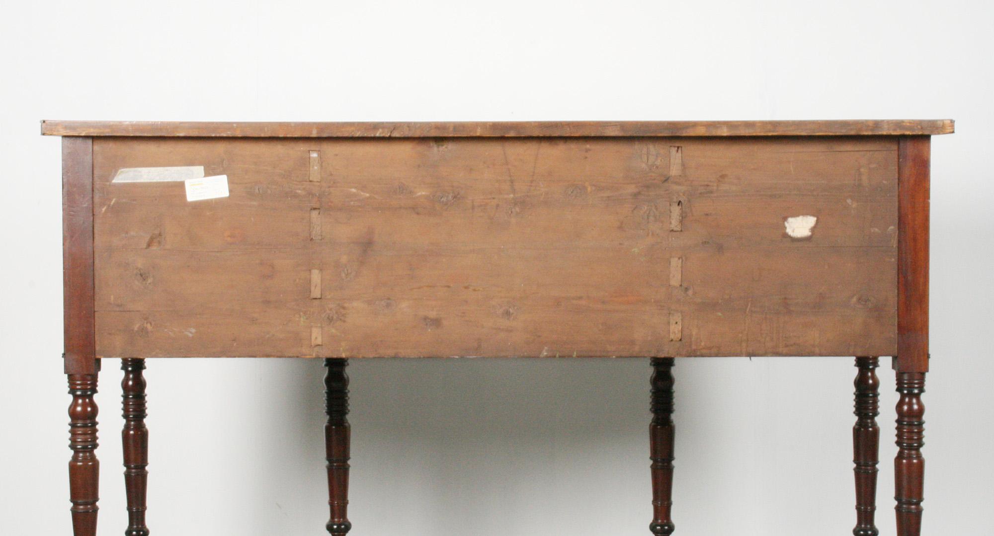 Late 18th Century Georgian English Bow Front Sideboard For Sale 11
