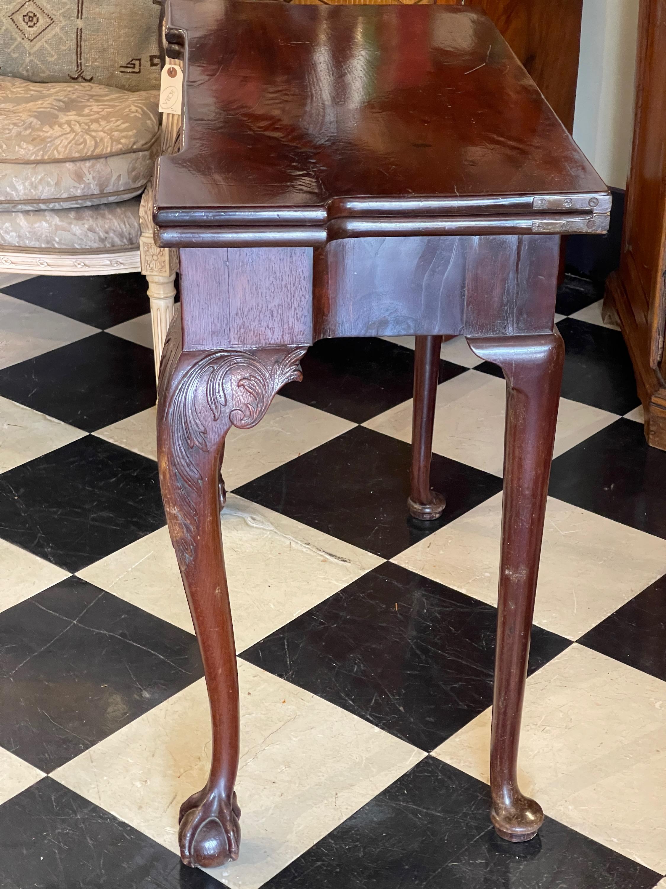 Late 18th Century Georgian Mahogany Game Table For Sale 2