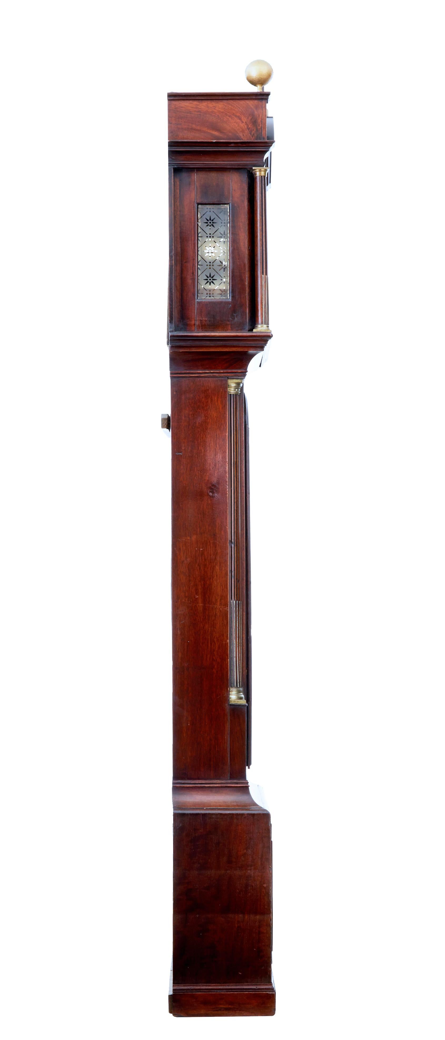 Woodwork Late 18th Century Georgian Mahogany Longcase Clock John Purden, London