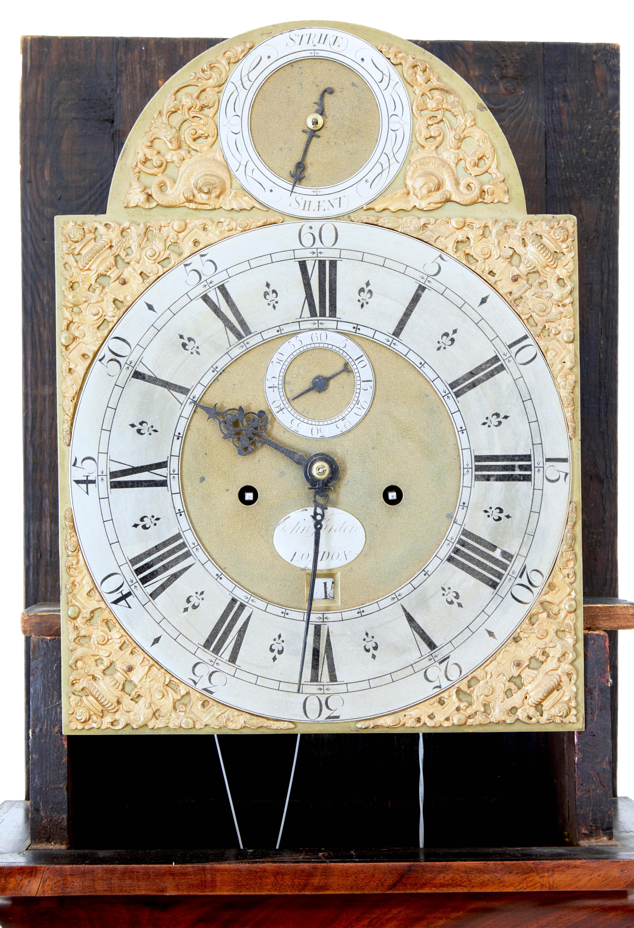 Late 18th Century Georgian Mahogany Longcase Clock John Purden, London 1