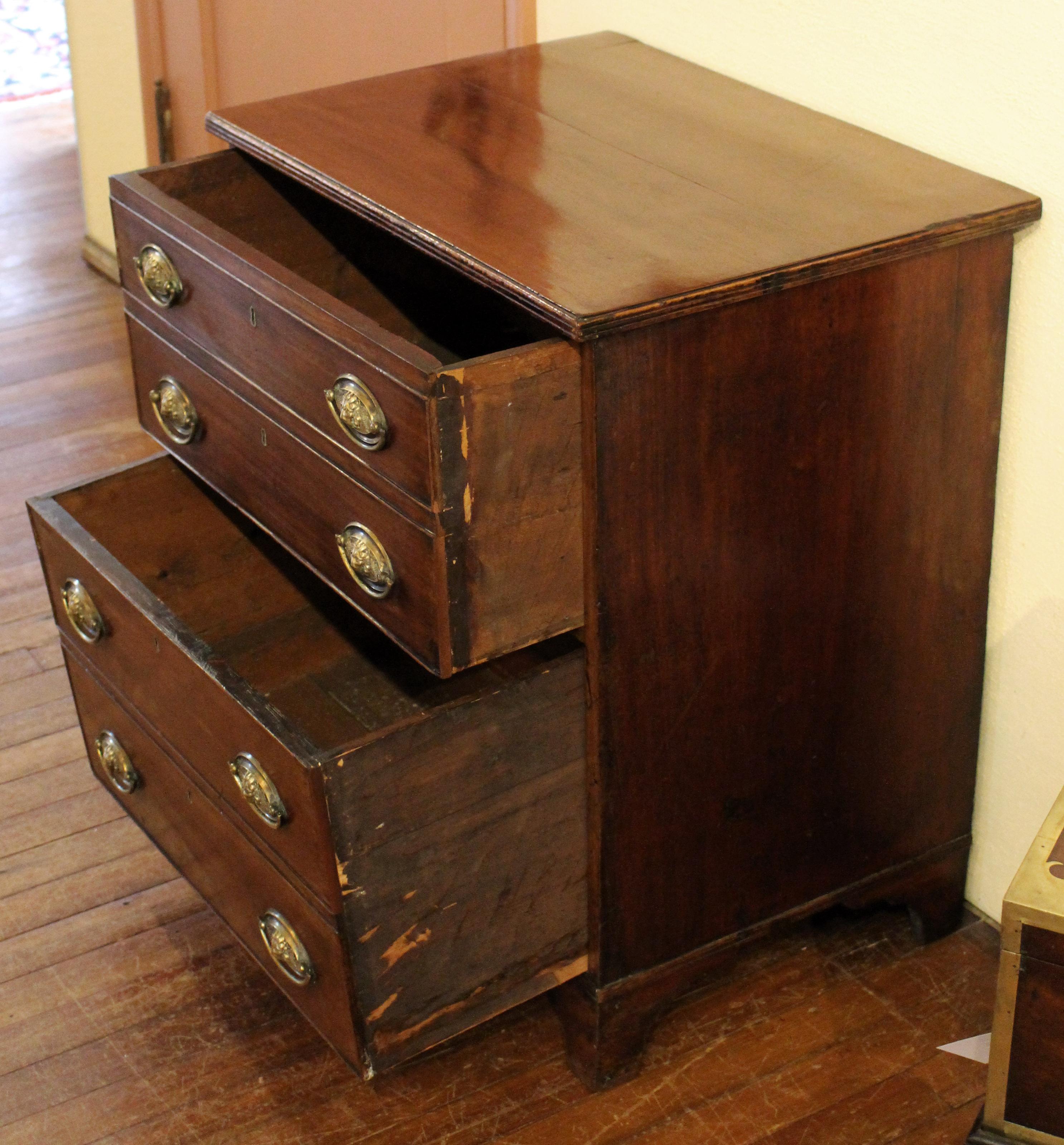 English Late 18th Century Georgian Small Chest of Drawers