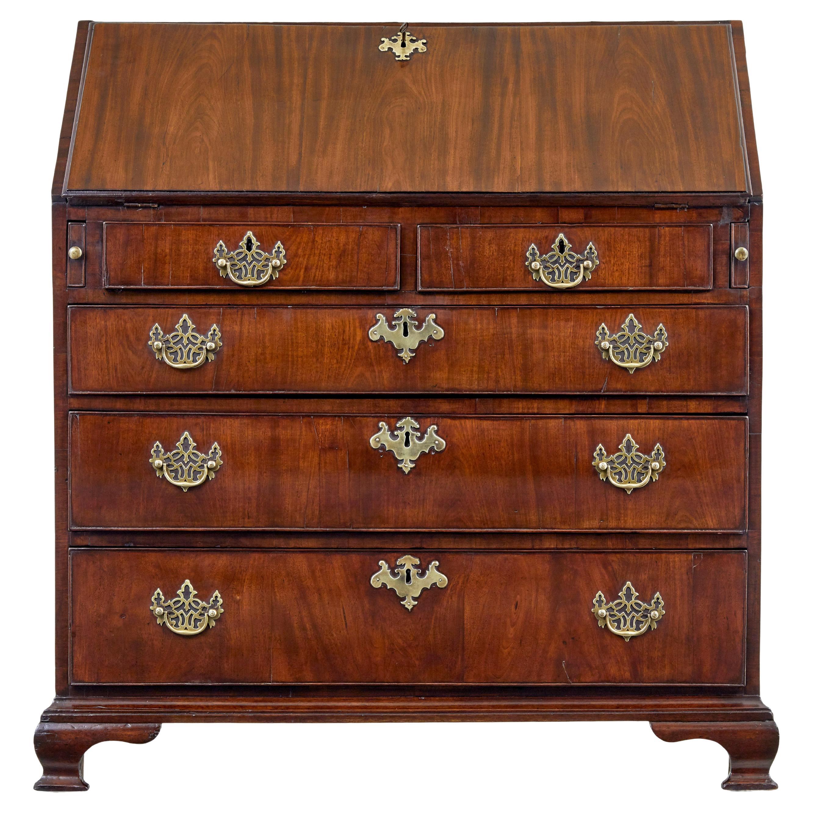 Late 18th century Georgian walnut bureau