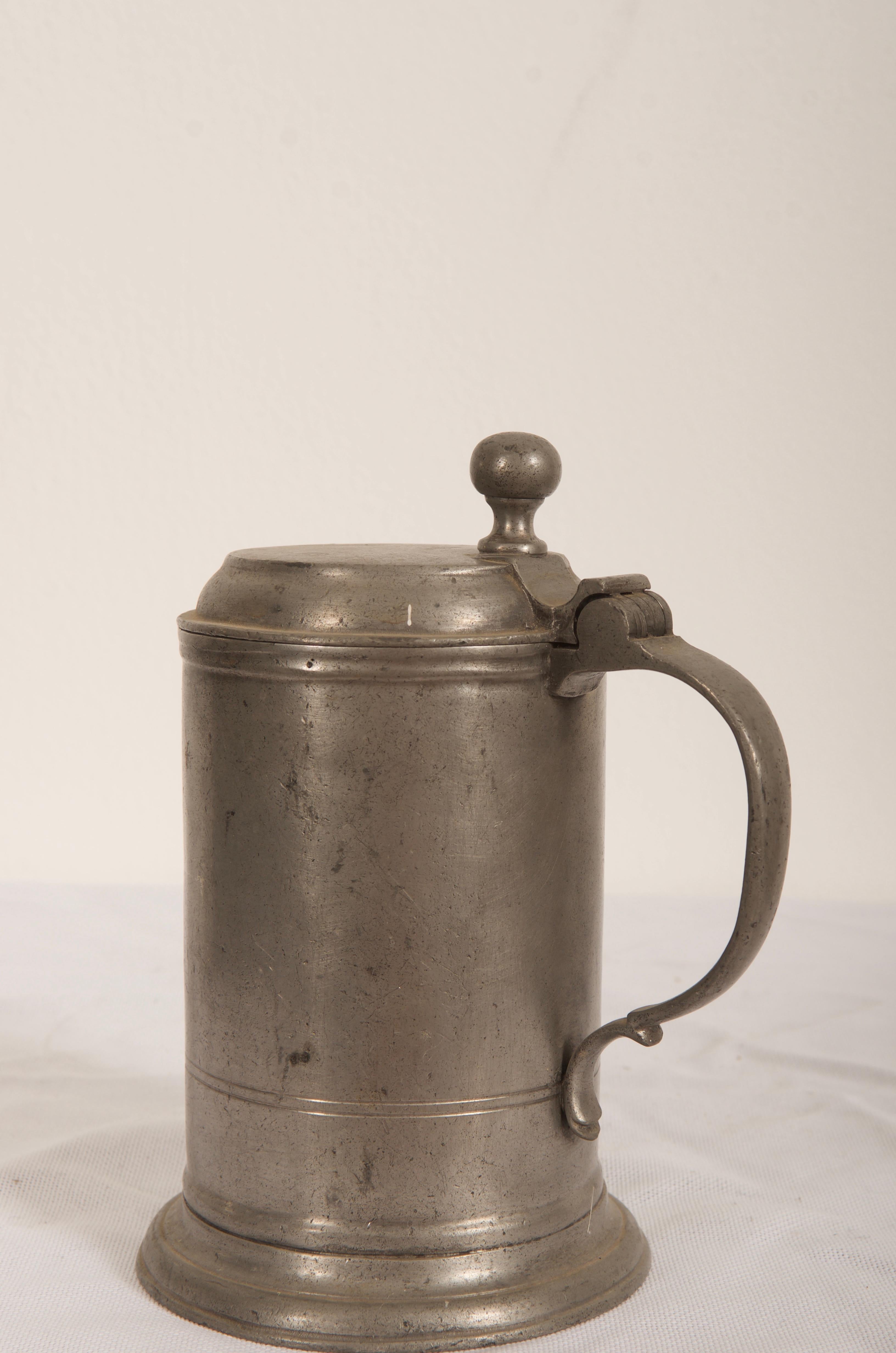 Late 18th Century German Beer Stein In Good Condition For Sale In Vienna, AT