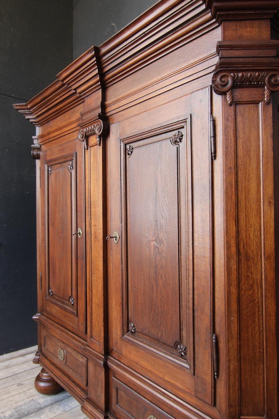 Late 18th Century German Oak Louis XVI Armoire For Sale 2
