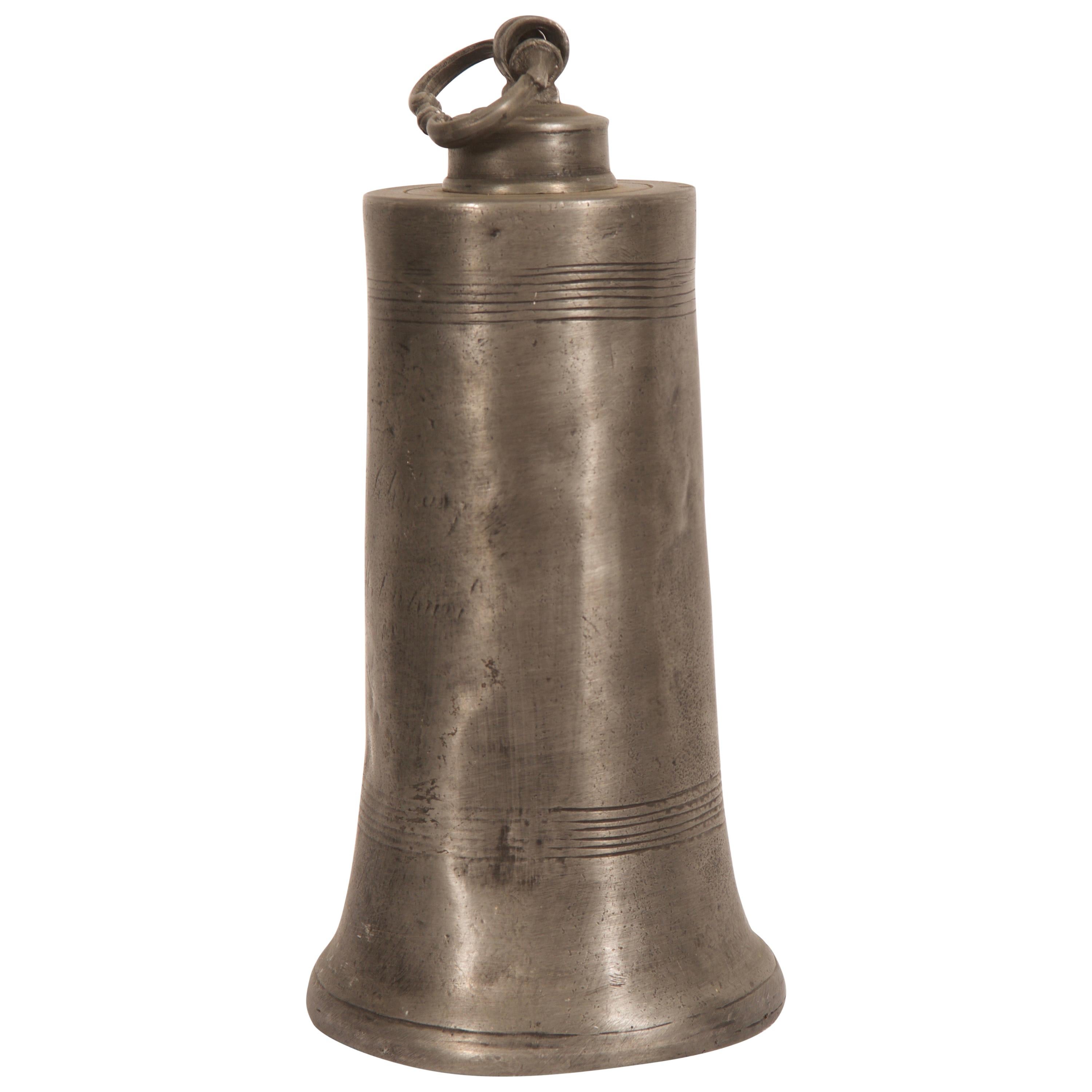 Late 18th Century German Tin Water Bottle For Sale