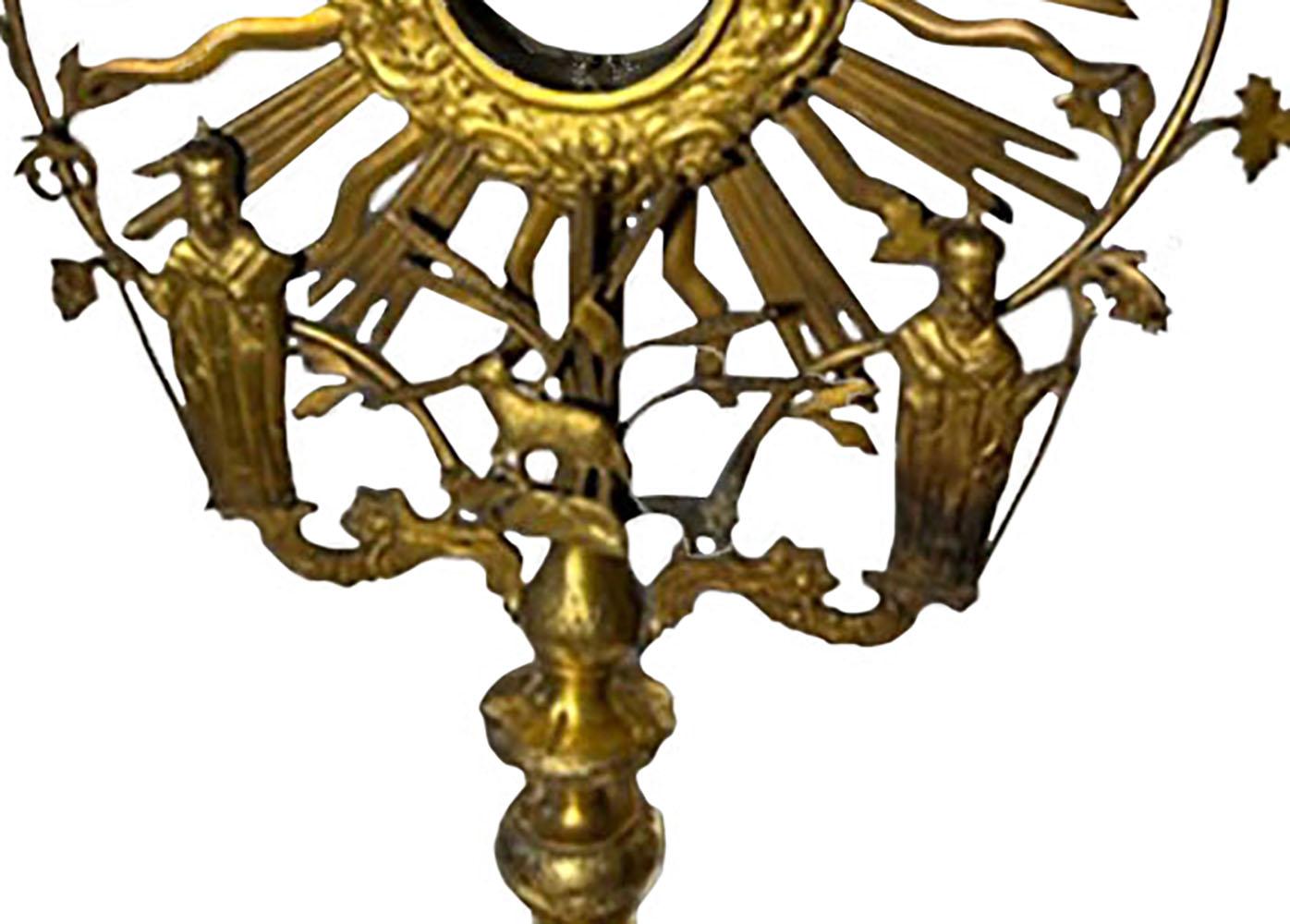 Doré Monstrance italienne dorée de la fin du XVIIIe siècle en vente