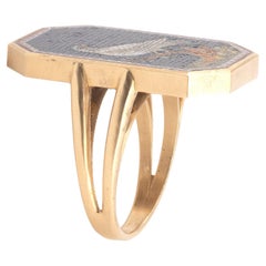 Late 18th Century Gold and Micromosaic Ring